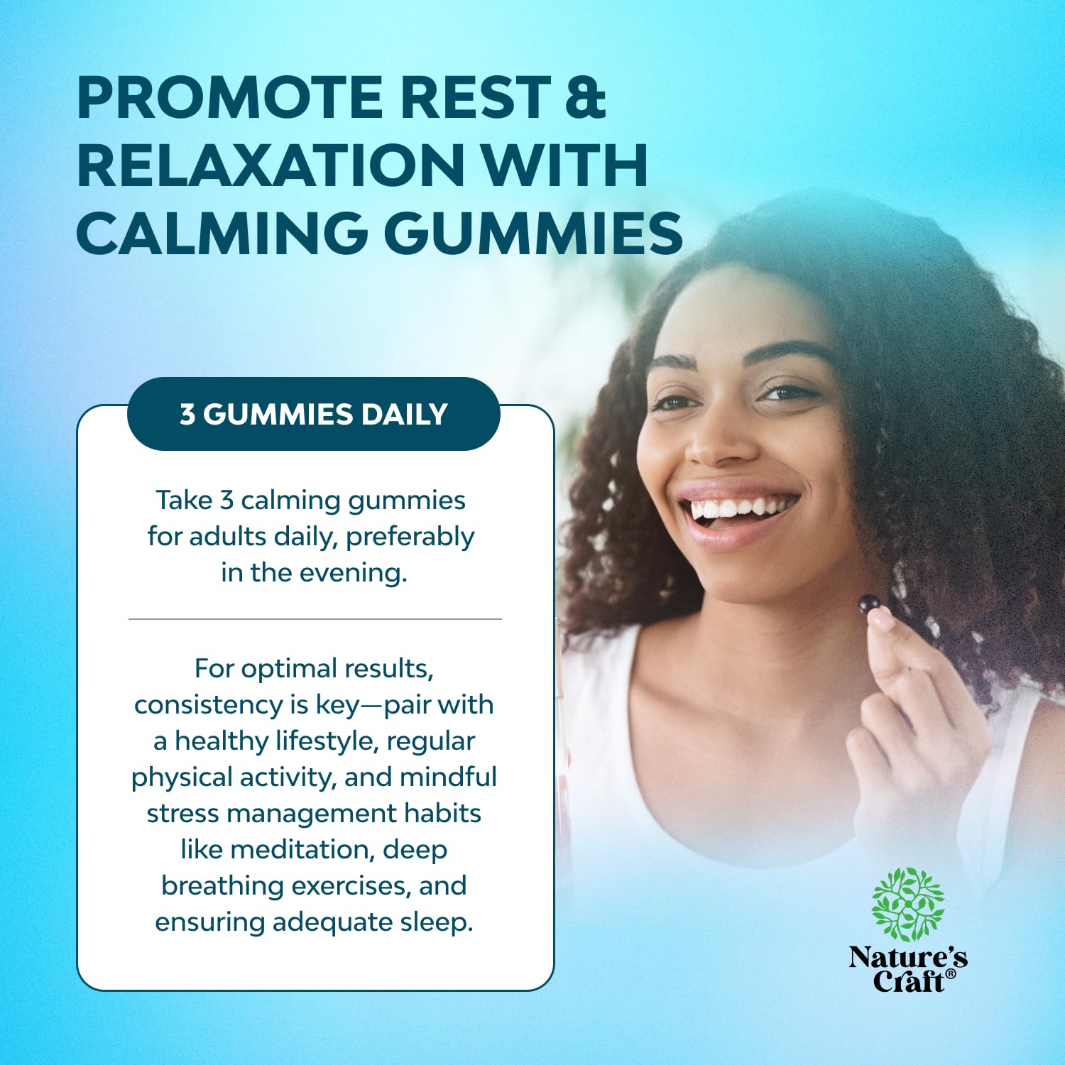 Pure Calm and Relaxing Magnesium Supplement - Magnesium for Stress Support & Rest Ease for Adults - High Absorption Mg Citrate Gummies with L Theanine & Ashwagandha for Muscle Cramps - 90 Count Natures Craft Au supplements