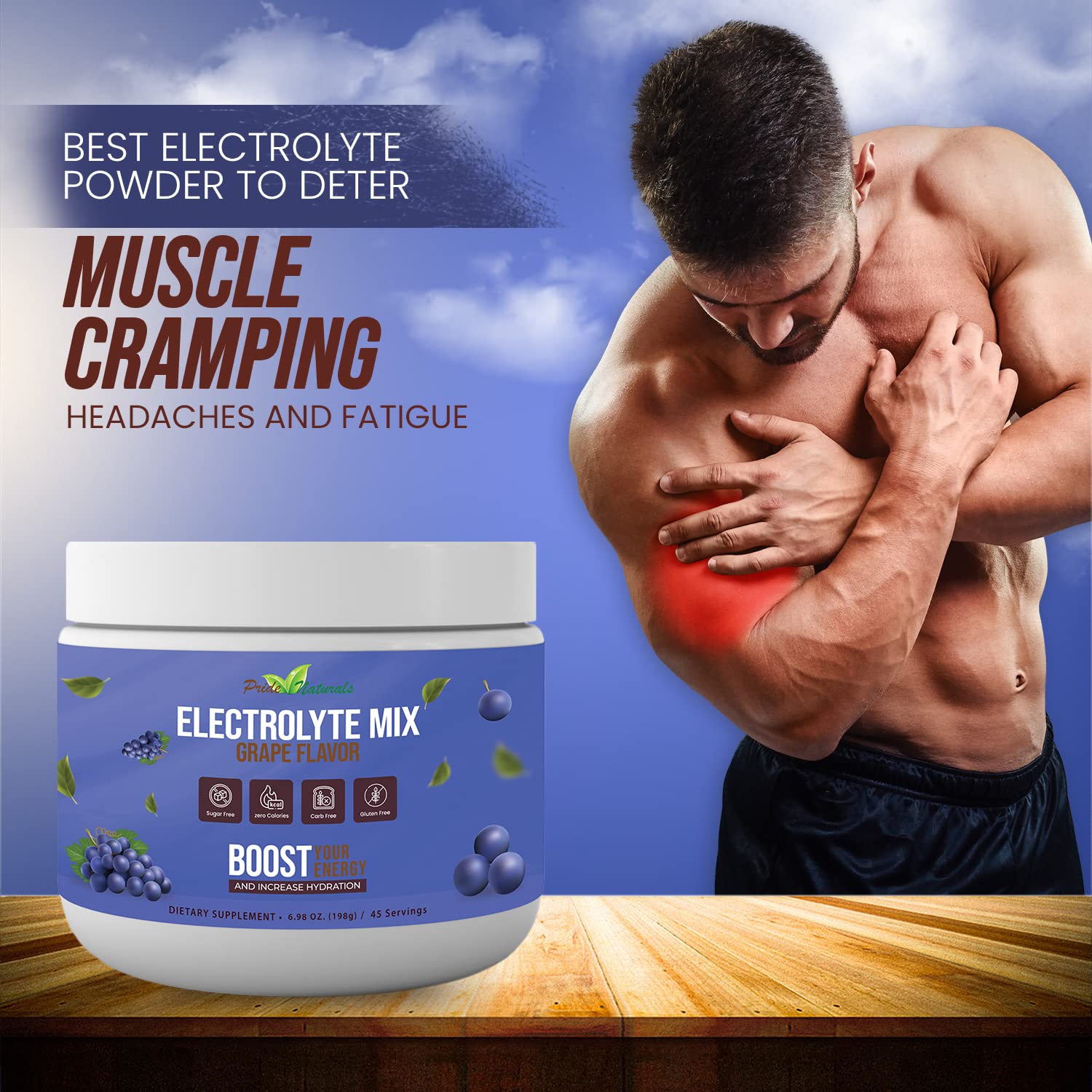 Electrolyte Powder - Refreshing Workout Recovery Electrolytes, Sugar Free, Gluten Free Pride Naturals, Inc Au supplements