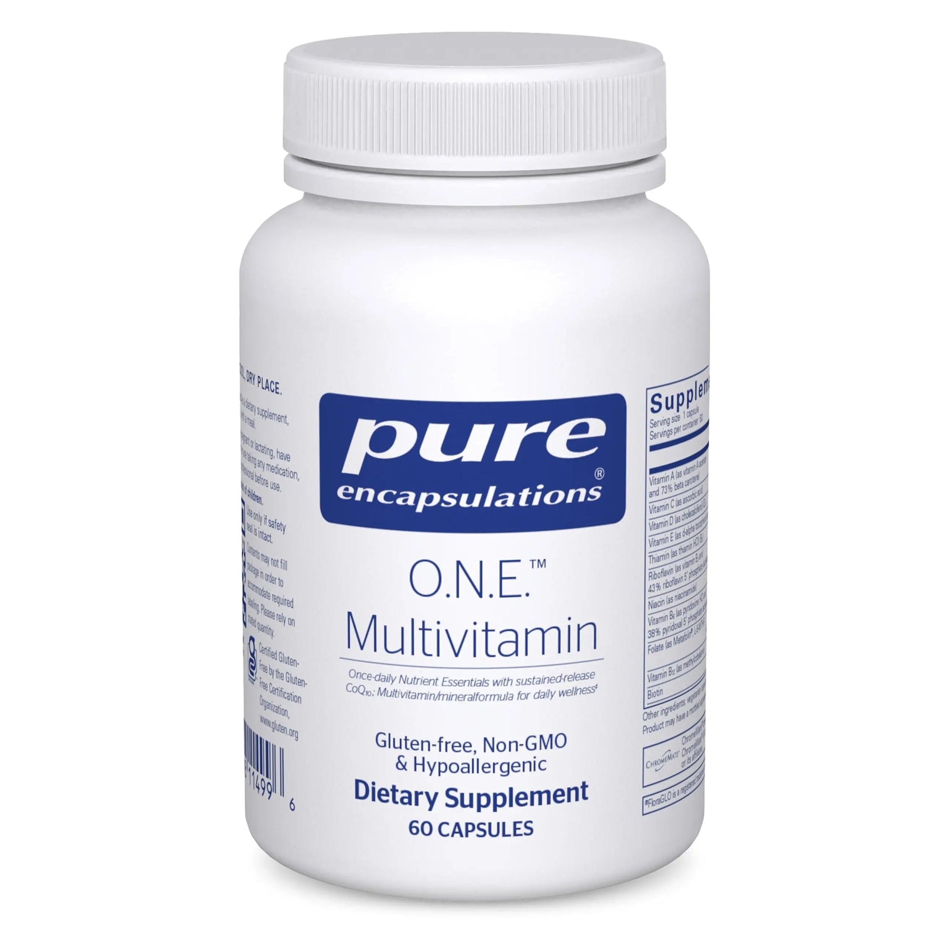 Pure Encapsulations O.N.E. Multivitamin - Once Daily Multivitamin with Antioxidant Complex Metafolin, CoQ10 Pure Encapsulations Au supplements