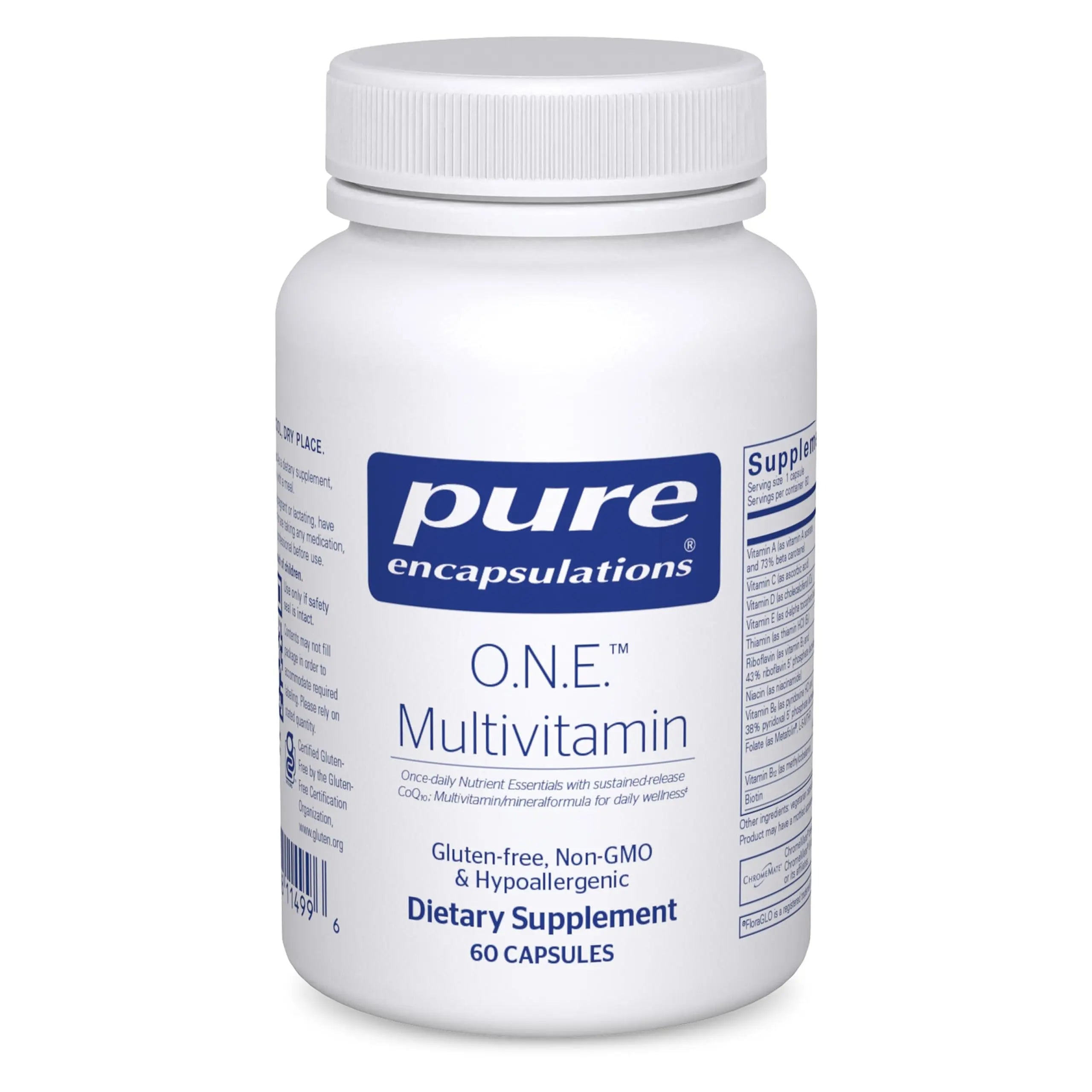 Pure Encapsulations O.N.E. Multivitamin - Once Daily Multivitamin with Antioxidant Complex Metafolin, CoQ10 Pure Encapsulations Au supplements