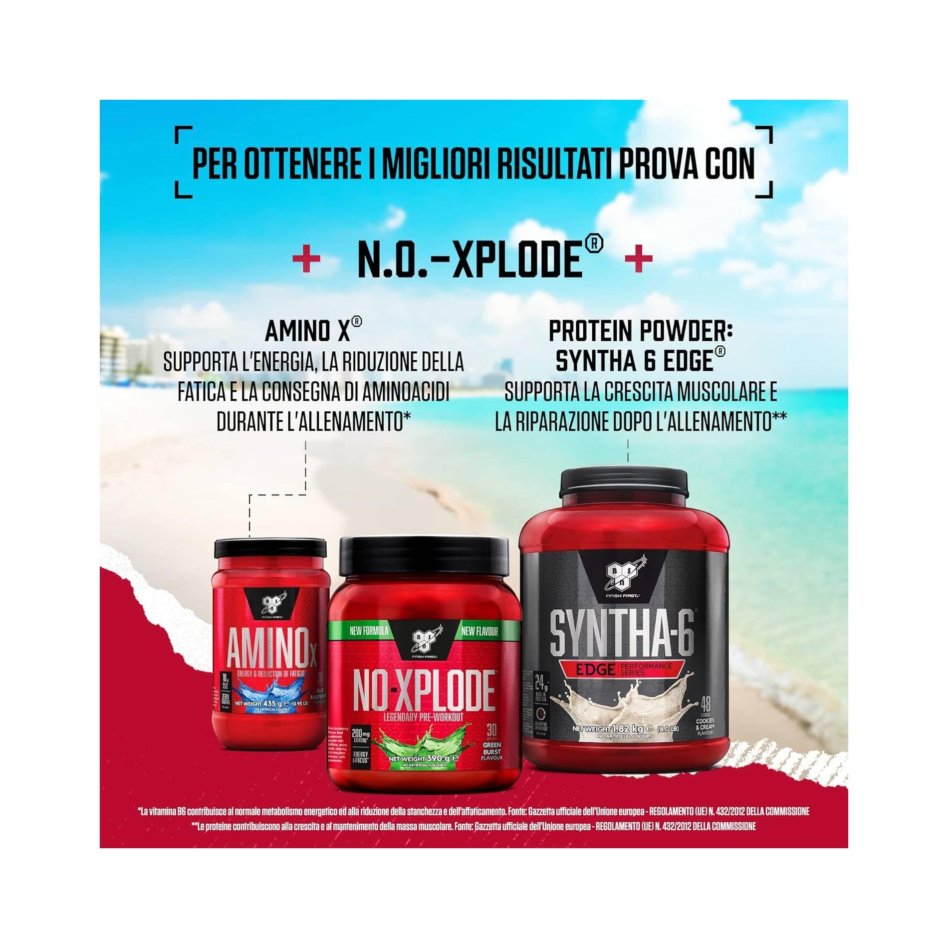 BSN Nutrition N.O.-Xplode Pre Workout Powder Food Supplement, Energy and Focus BSN Au supplements