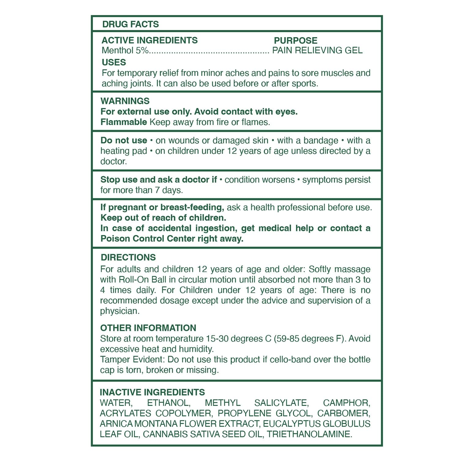 Ross D’Elen Green Menthol ROLL-ON 3-Pack ROSS D'ELEN Au supplements