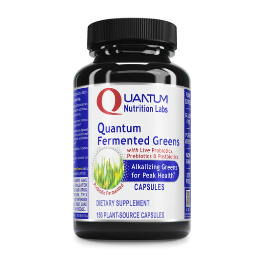 Quantum Nutrition Labs Quantum Fermented Greens- Super Greens Supplement, Superfood Blend, Organic Vitamins with Probiotic - Daily Greens with Spinach, Chlorella Quantum NutritionUS supplements