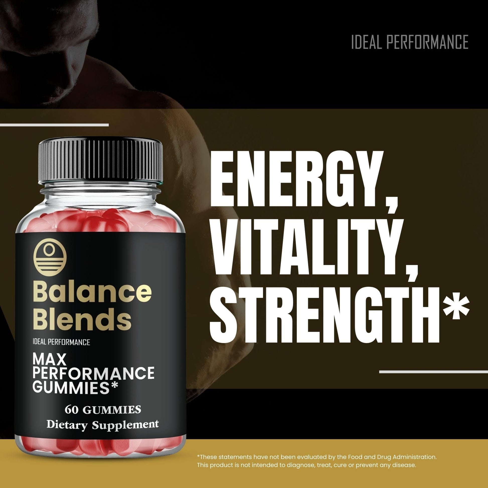 Balance Blends Gummies, Balance Blends Male Performance Gummies, Maximum Strength, All Natural Supplement for Energy, Stamina & Performance, Advanced Formula BalanceBlends Support Reviews (3 Pack) IDEAL PERFORMANCE Au supplements