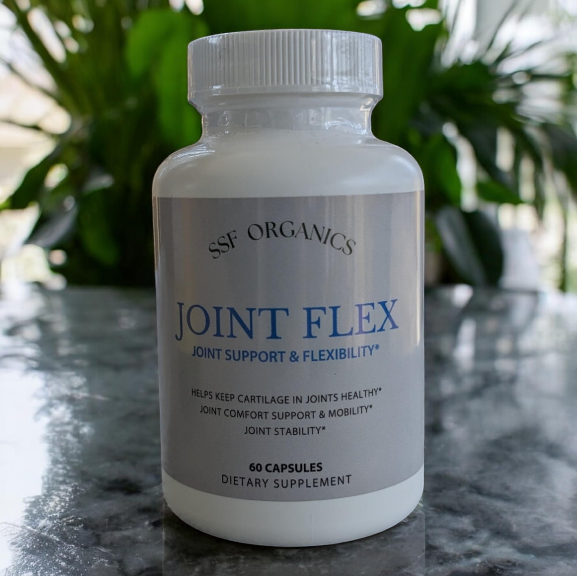 SSF Organics-Joint Flex with Glucosamine Chondroitin Turmeric Msm Boswellia - Joint Support Supplement for Relief 60 Capsules for Bones, Back, Knees, Hands (60 Capsules) Serendipitous Summer Farms Au supplements