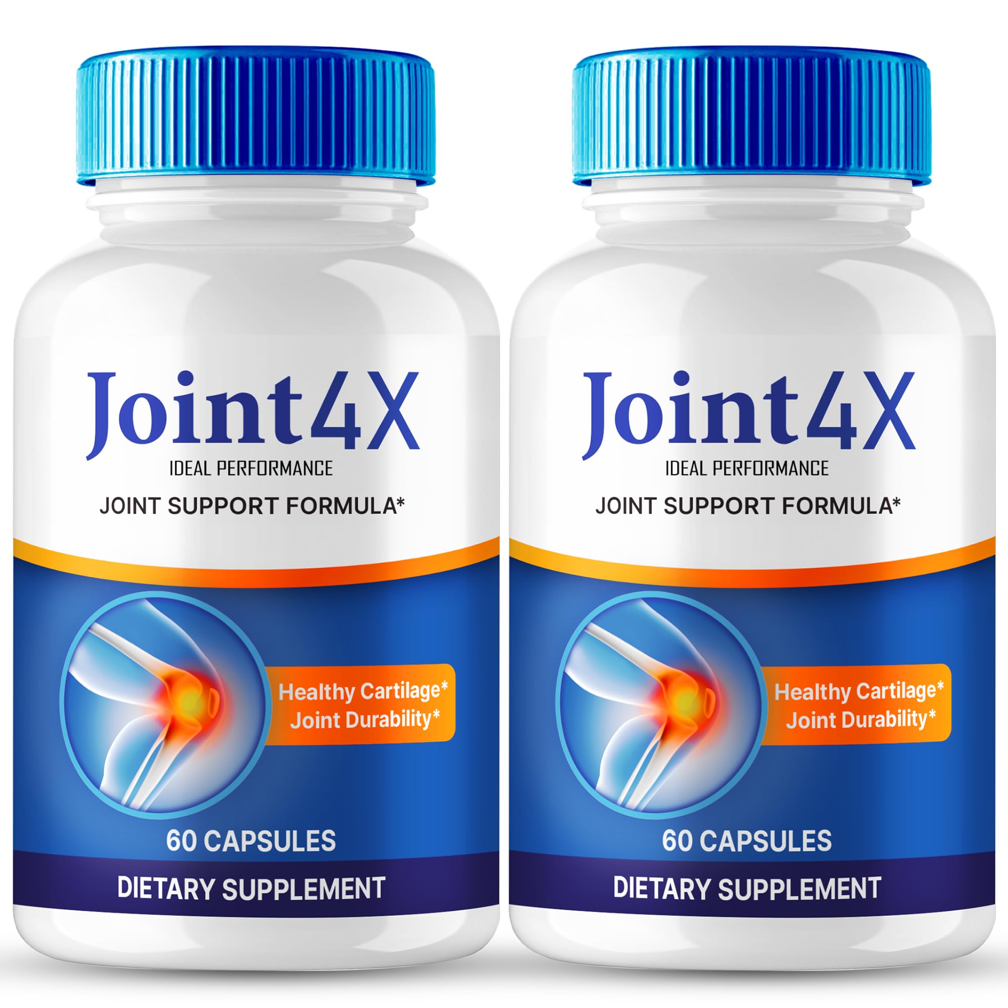IDEAL PERFORMANCE Joint4X Joint Support Capsules, Official Joint-4X Supplement Pills, All-Natural Formula to Fortify Bones and Bolster Flexibility - Maximum Strength, Joint 4X Pills Reviews (2 Pack) IDEAL PERFORMANCE Au supplements