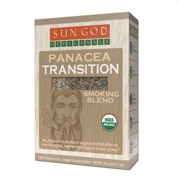 Panacea Transition Natural Herbal| Smoking Blend for Relaxation & Enjoyment | Aromatic Mixture | 1 oz. Sun God Medicinals Au supplements