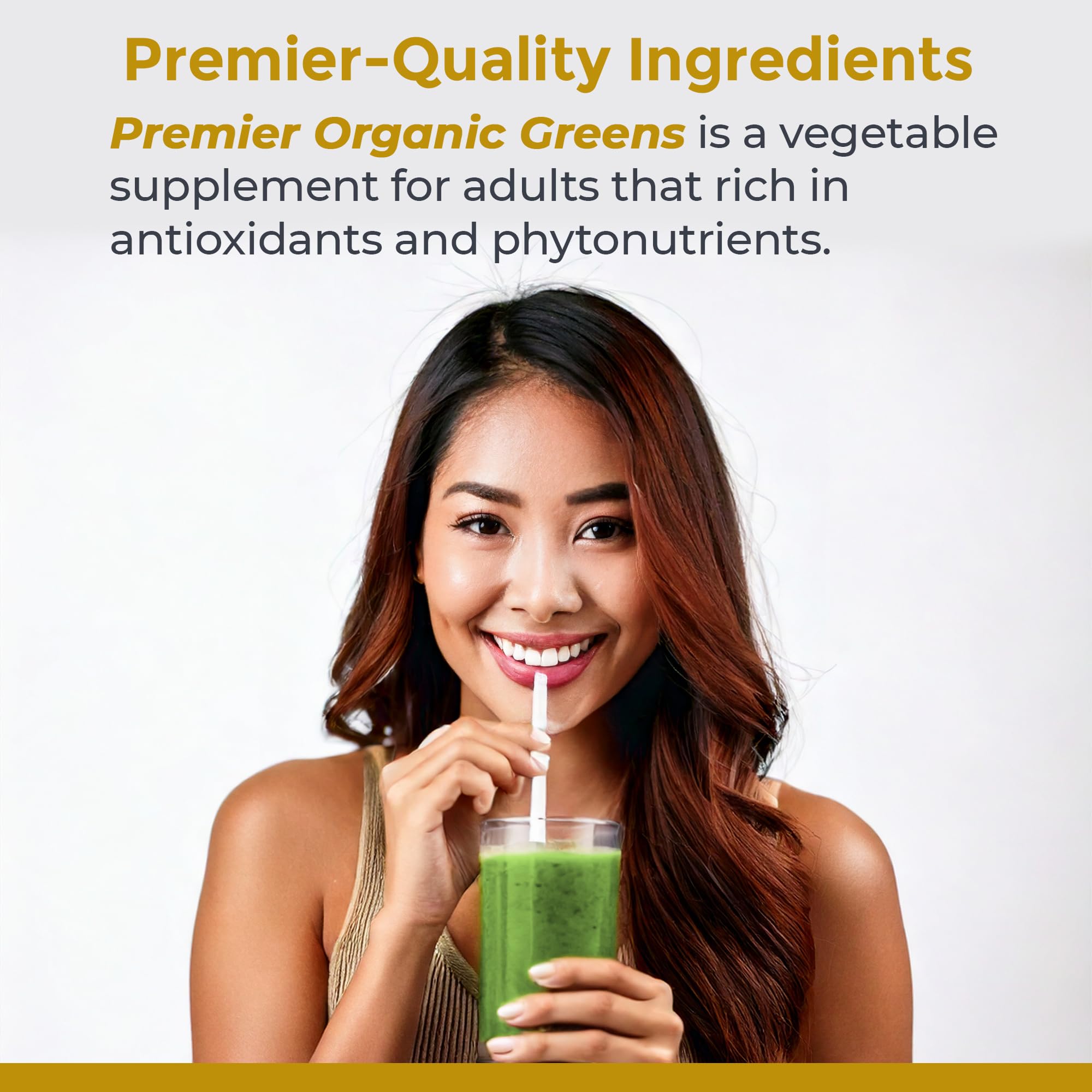 Premier Research Labs Premier Organic Greens - Super Greens Powder, Greens Superfood Powder for Drinks, Green Juice, Nutrition Support, Supergreens for Men & Women, Spinach, Alfalfa, Chlorella - 10 oz Premier Research Labs Au supplements