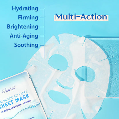 Ebanel Bundle of Gentle Exfoliating Face Scrub Peeling Gel 4.12 Oz, and 15 Pack Collagen Face Mask Ebanel buy supplements Au