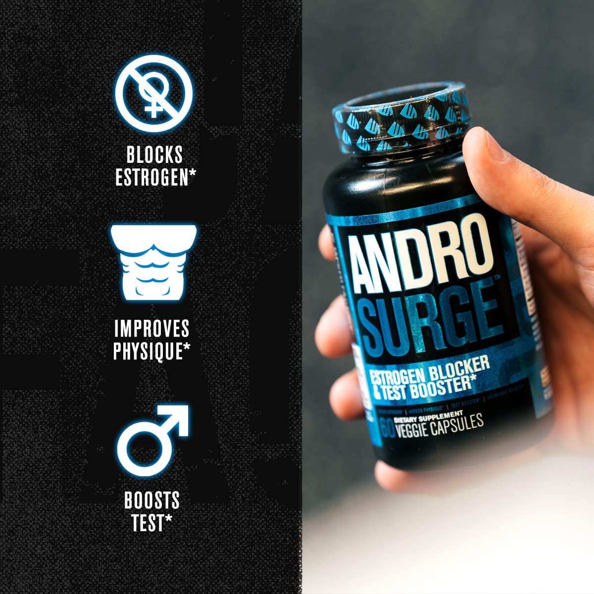 Jacked Factory Androsurge Estrogen Blocker for Men + Primasurge Testosterone Booster Jacked Factory Au supplements