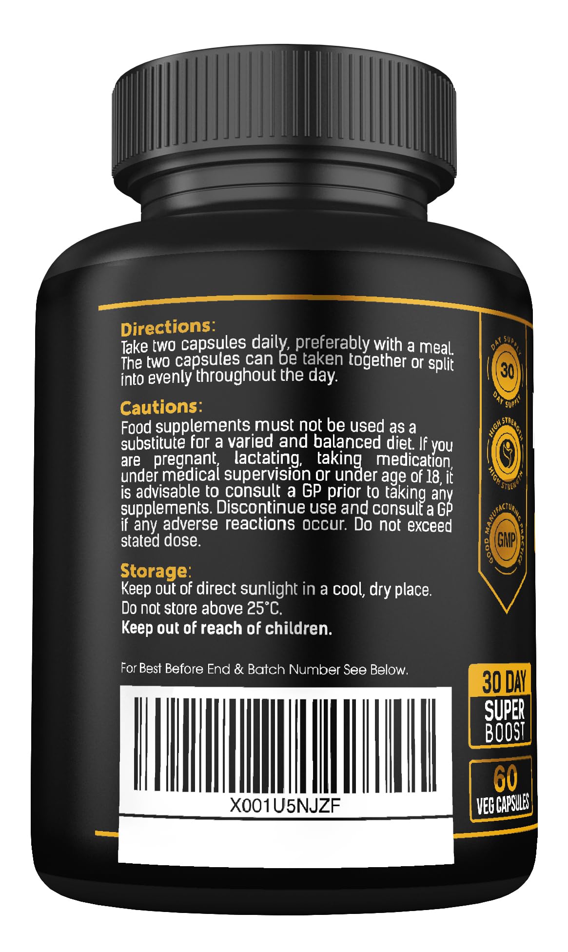 Lions Mane Supplement High Strength 26,000mg Plus 5 Vitamins SS Sport Supplies Au supplements
