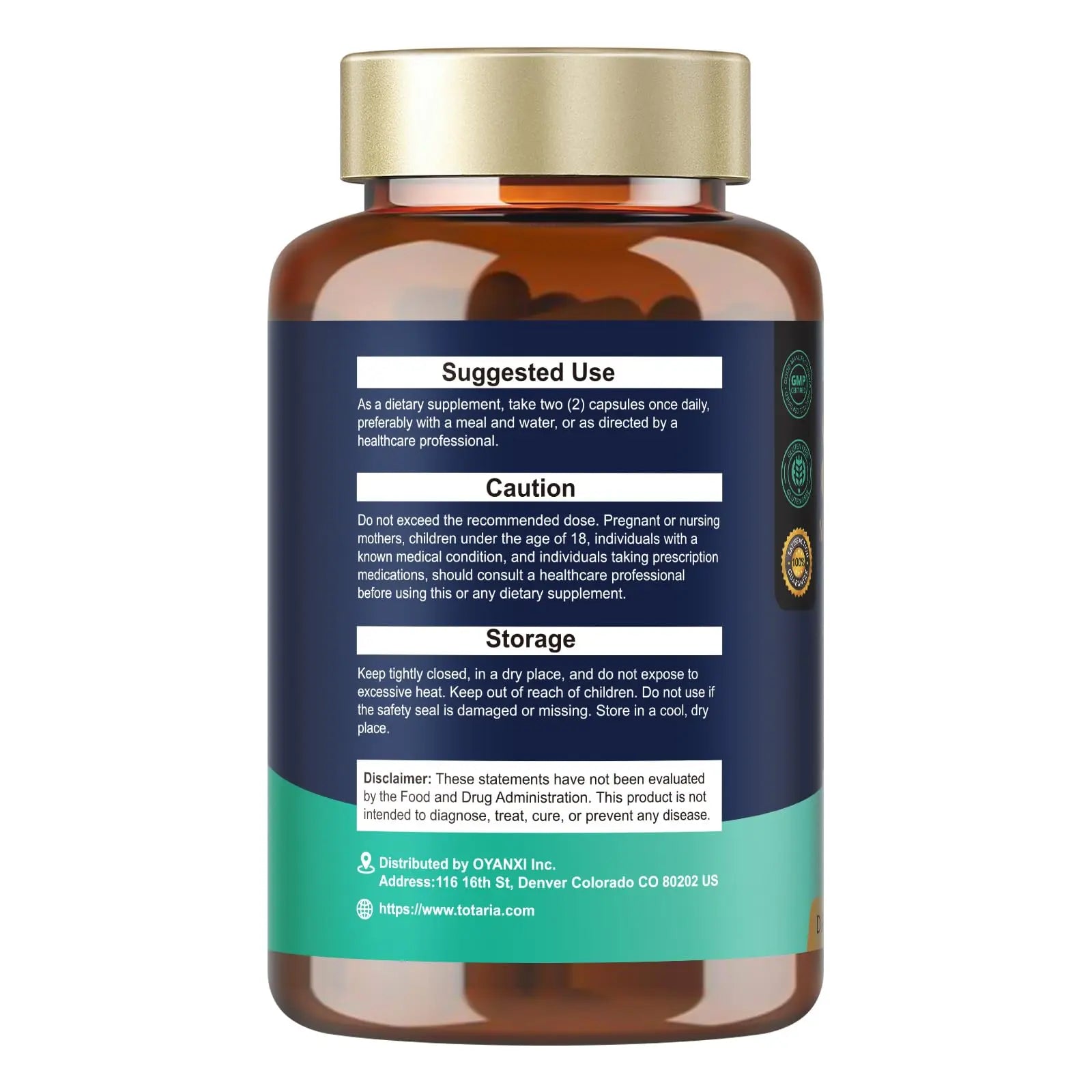 25-in-1 Magnesium Complex with Methylated B Complex Magnesium Glycinate Citrate Malate Taurate Gluconate Aspartate Carbonate D3 K2, Magnesium Supplement for Relaxation Energy & Nerve, 120 Vegan Caps Totaria Au supplements