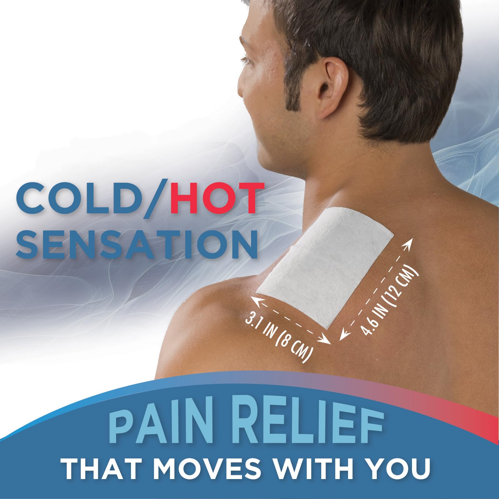 TheraCare Cold Hot Medicated Patch | 5% Menthol | Neck, Shoulder, Small Areas | 4.6” x 3.1” | 5-Count Thera Care Au supplements
