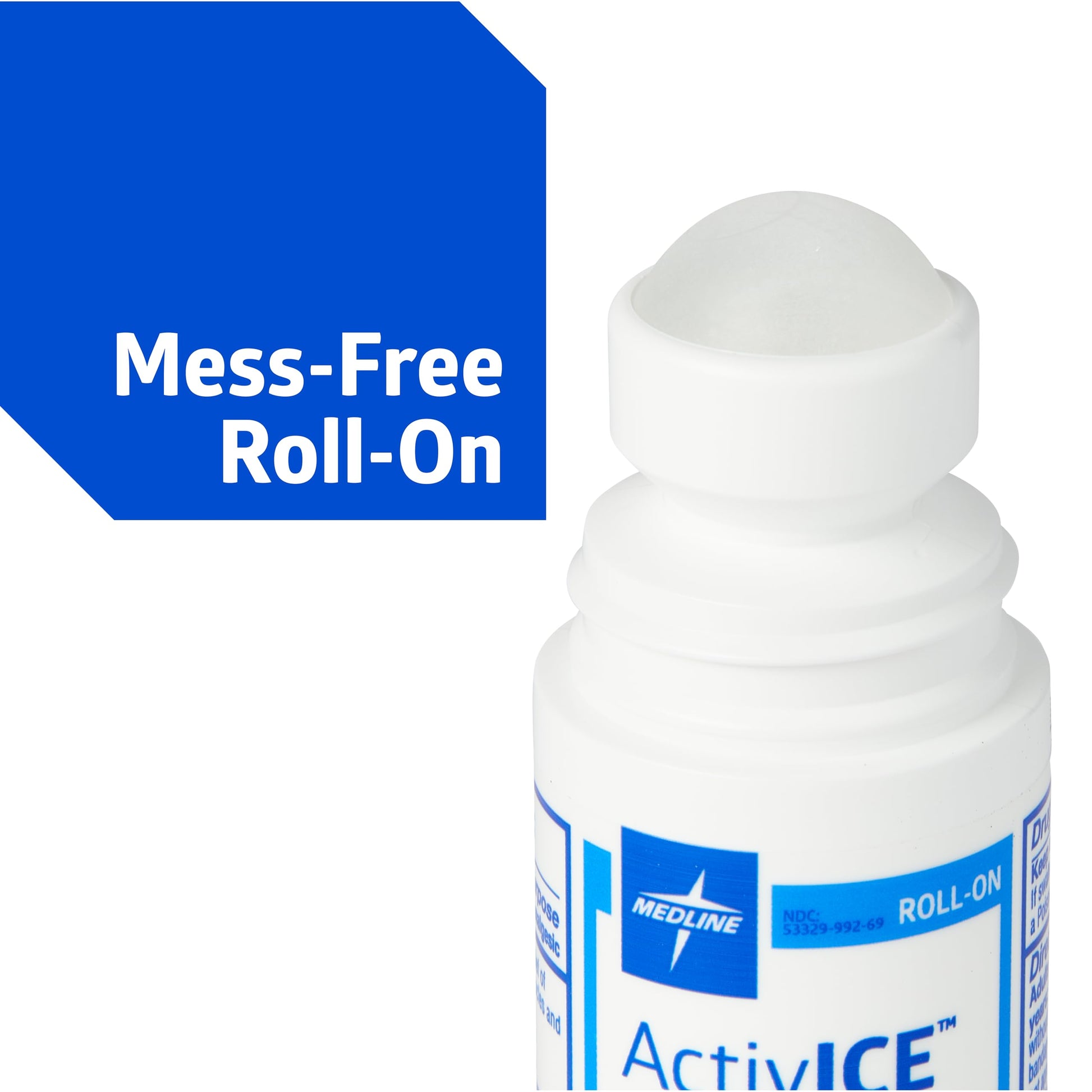 Medline ActivICE Roll-On Cooling Gel, Topical Pain Relief for Arthritis, Joint, Muscle, Back & Body Aches & Pain, 3 oz (3 Count) Medline Au supplements