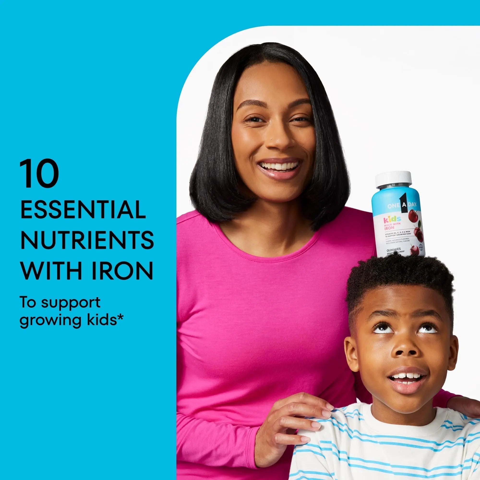 One A Day Kids Multivitamin with Iron Gummy, Vitamin D, Vitamin C, E, Zinc for Immune Support, Gummy Vitamins ONE A DAY Au supplements