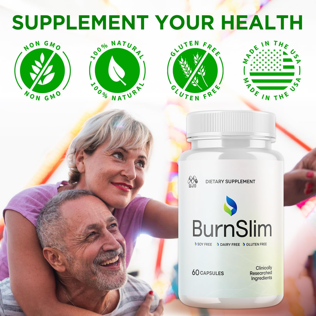 (2 Pack) Burn Slim Capsules, Official Burnslim Pills with All Natural Ingredients, Advanced Burn Slim Health and Wellness Vitamin Supplement Supporting Active Lifestyle for Women & Men (120 Capsules) MJO Au supplements