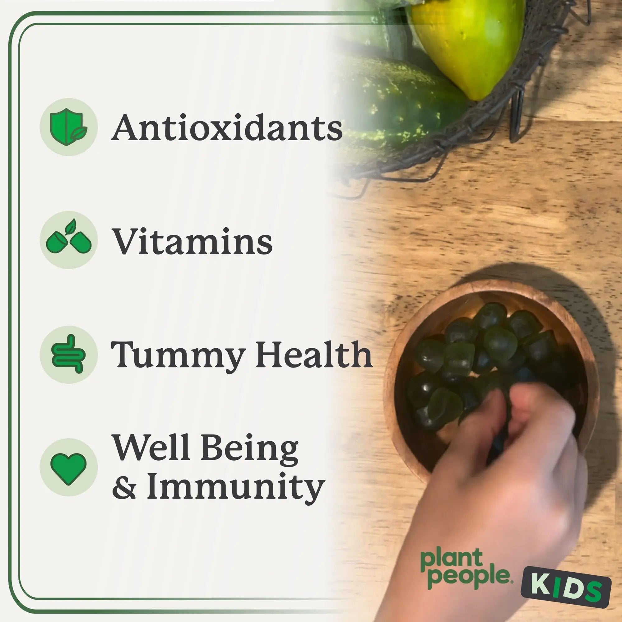 WonderGreens Kids Super Veggie Gummies – Sugar-Free, Allergen-Free Multivitamin for Picky Eaters with Probiotics – Tummy & Immune Support Plant People Au supplements
