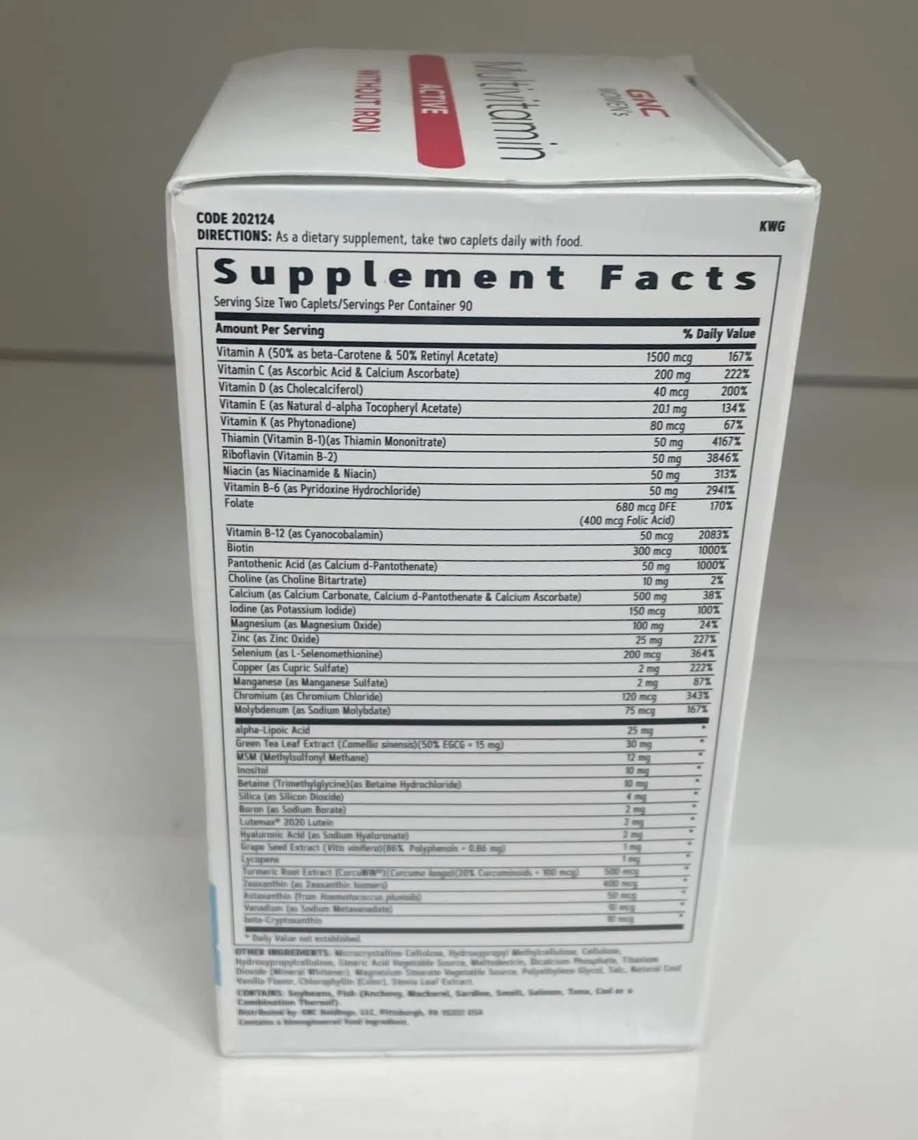 GNC Women's Multivitamin Active Without Iron, Supports an Active Lifestyle, 30+ Nutrient Formula, Promotes Bone & Joint Health GNC Au supplements