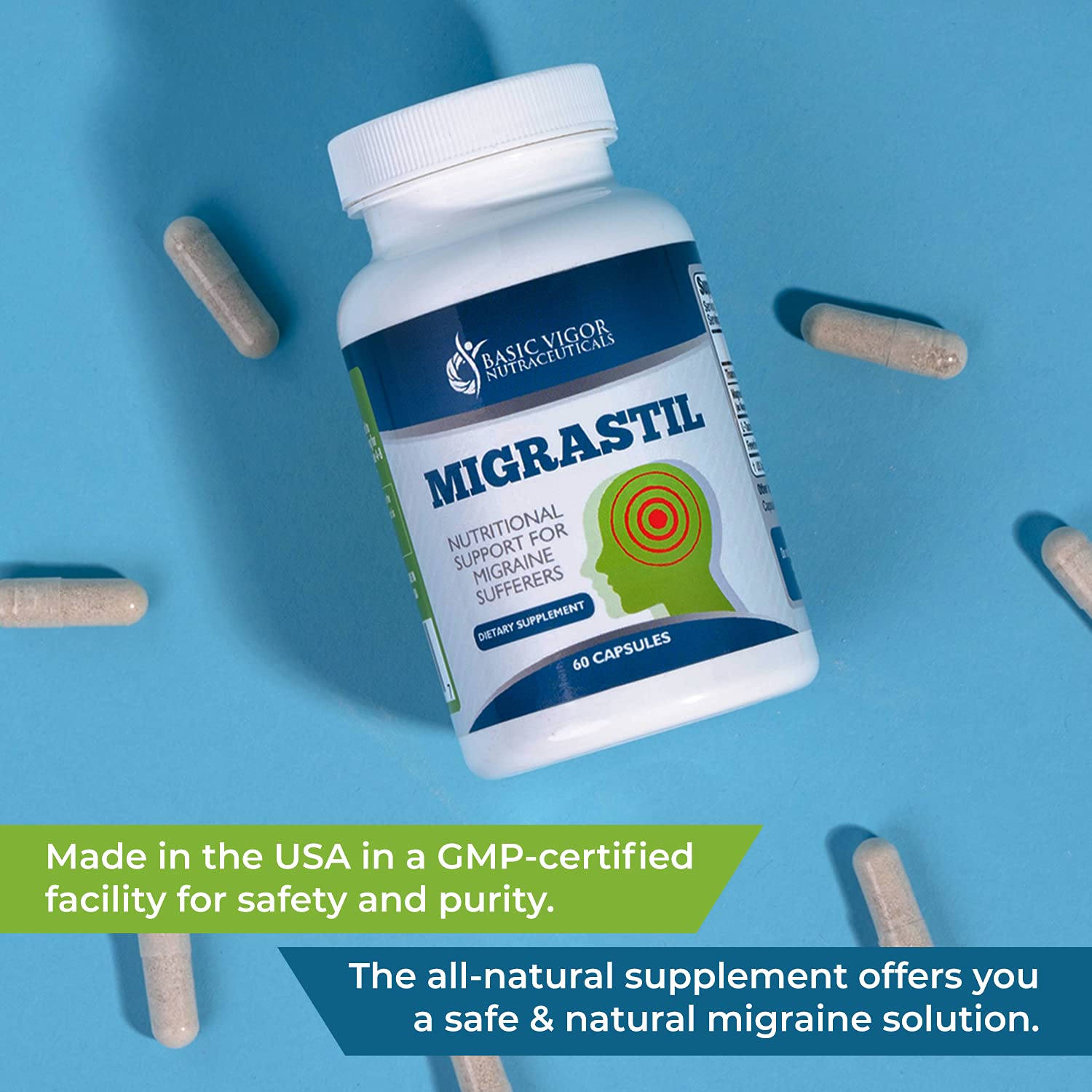 Migraine Stick & Migrastil Migraine Relief Capsules Bundle Basic Vigor Au supplements