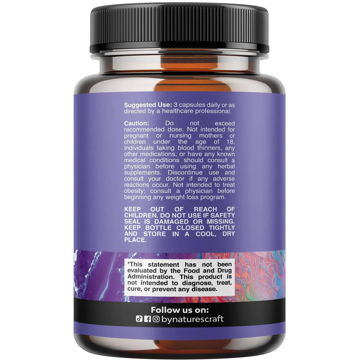 Triple Magnesium Complex Supplement - High Absorption Magnesium Glycinate, Malate & Taurate Blend for Muscles, Energy Support & Heart Health - Triple Mg Complex 400 mg Capsules - 120 Count Natures Craft Au supplements