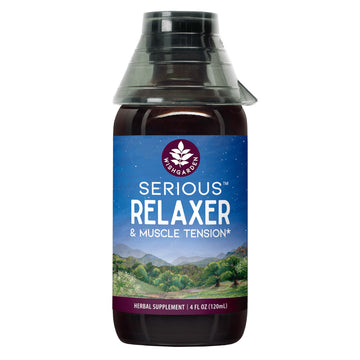 WishGarden Herbs Serious Relaxer, Liquid Herbal Muscle Relaxant with Wild Lettuce & Valerian Root, Eases Neck & Shoulder Tension, Tense Muscles, Muscle Spasms & Restless Legs, Non-GMO, Vegan, 4oz WishGarden Au supplements