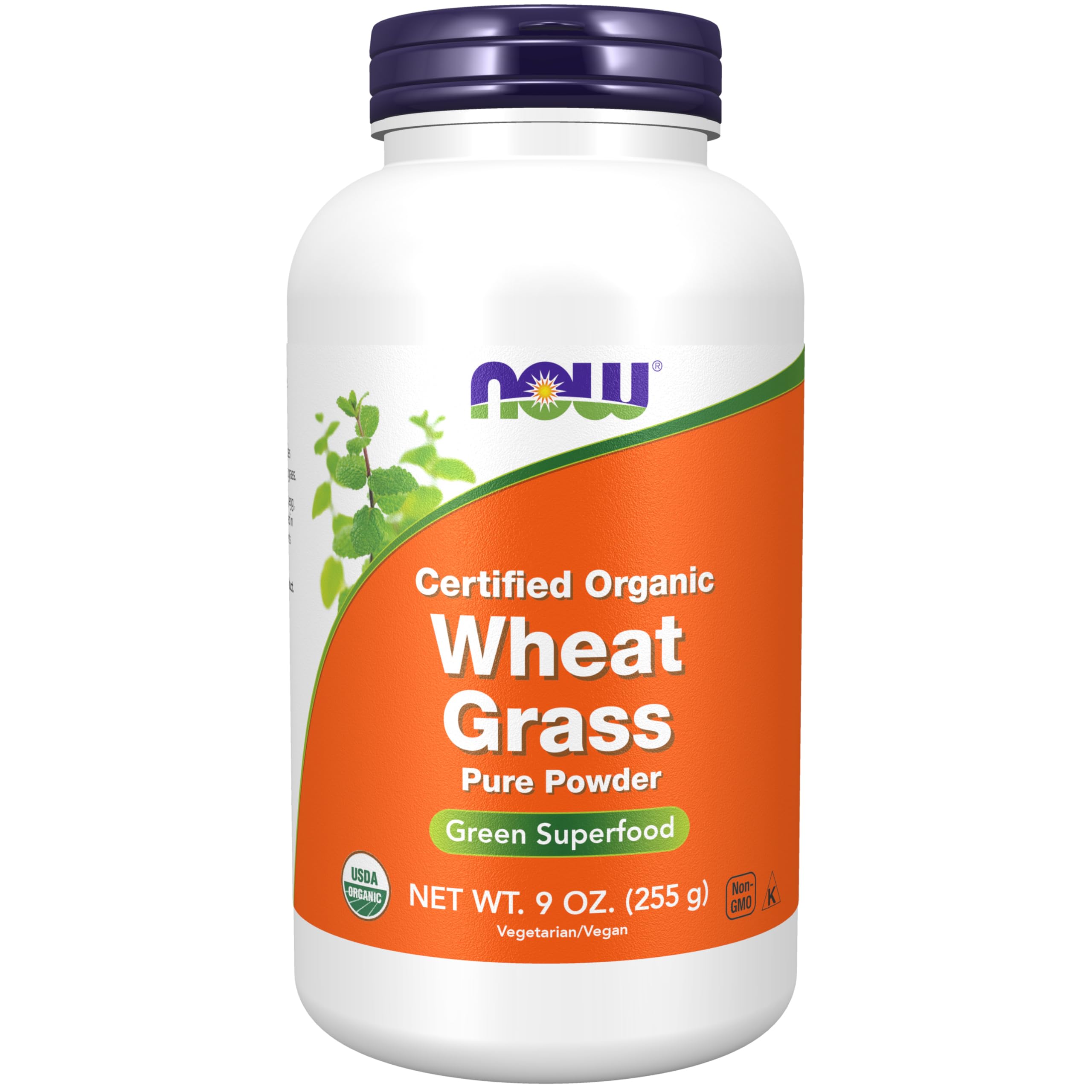 NOW Foods Supplements, Certified Organic and Non-GMO, Wheat Grass Powder, Green Superfood, 9-Ounce NOW Foods Au supplements