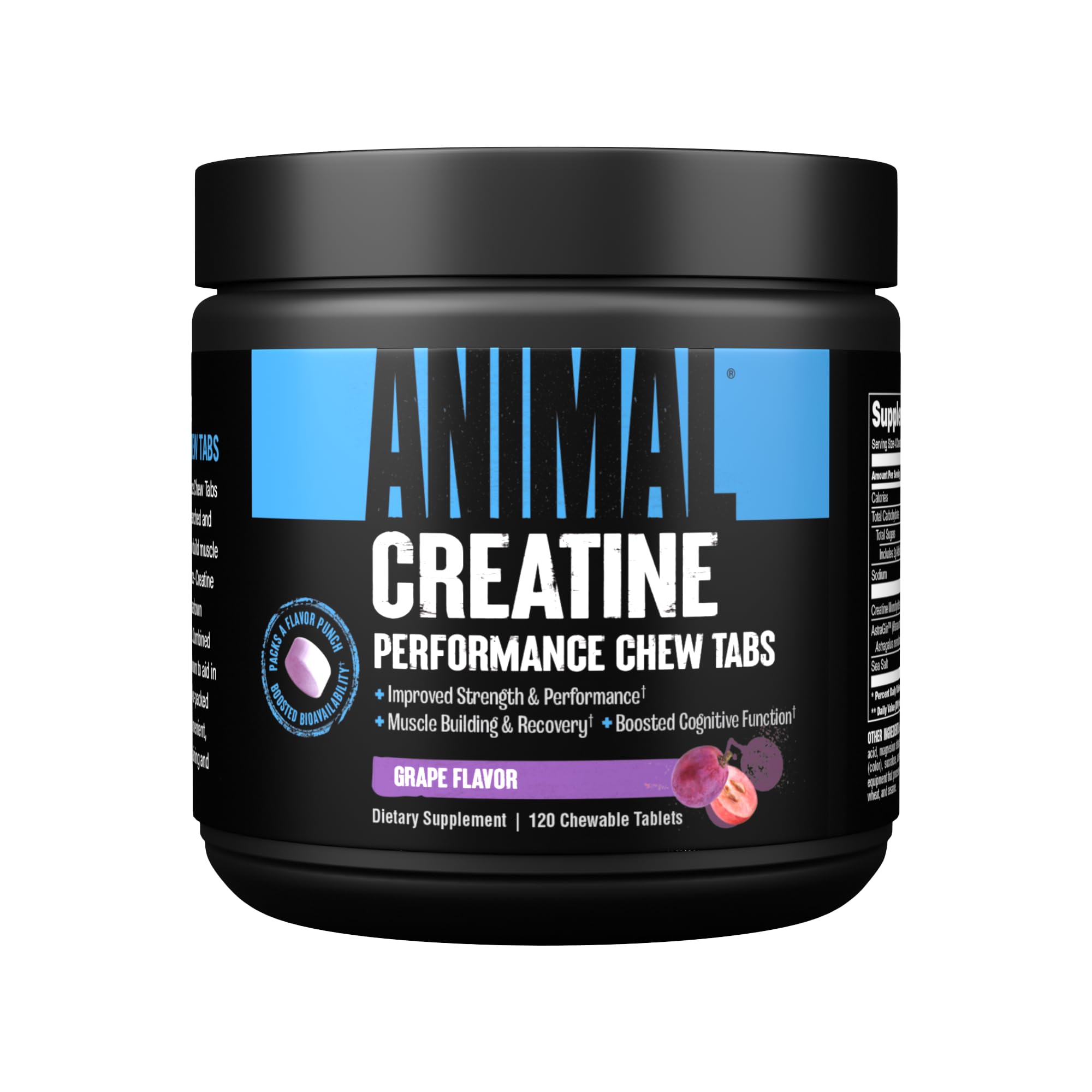 Animal Creatine Chews Tablets - Enhanced Creatine Monohydrate with AstraGin to Improve Animal Au supplements