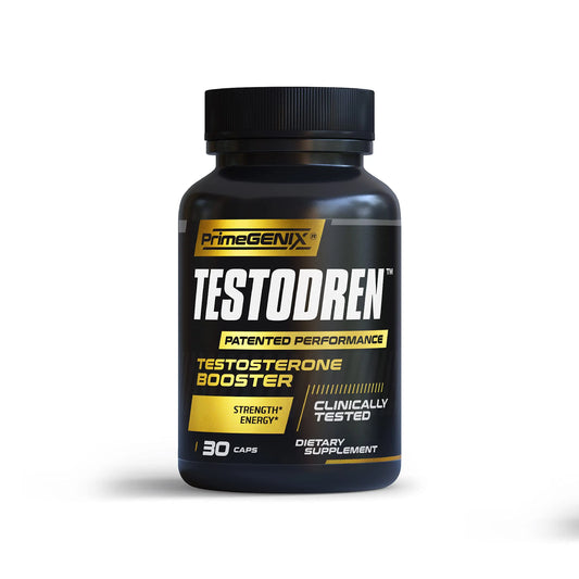 PrimeGENIX Testodren Advanced Testosterone Booster for Men | Natural Stamina, Endurance, Energy & Strength Enhancing Supplement | Lean Muscle Builder | Sports Nutrition Testosterone Booster PrimeGENIXAU supplements