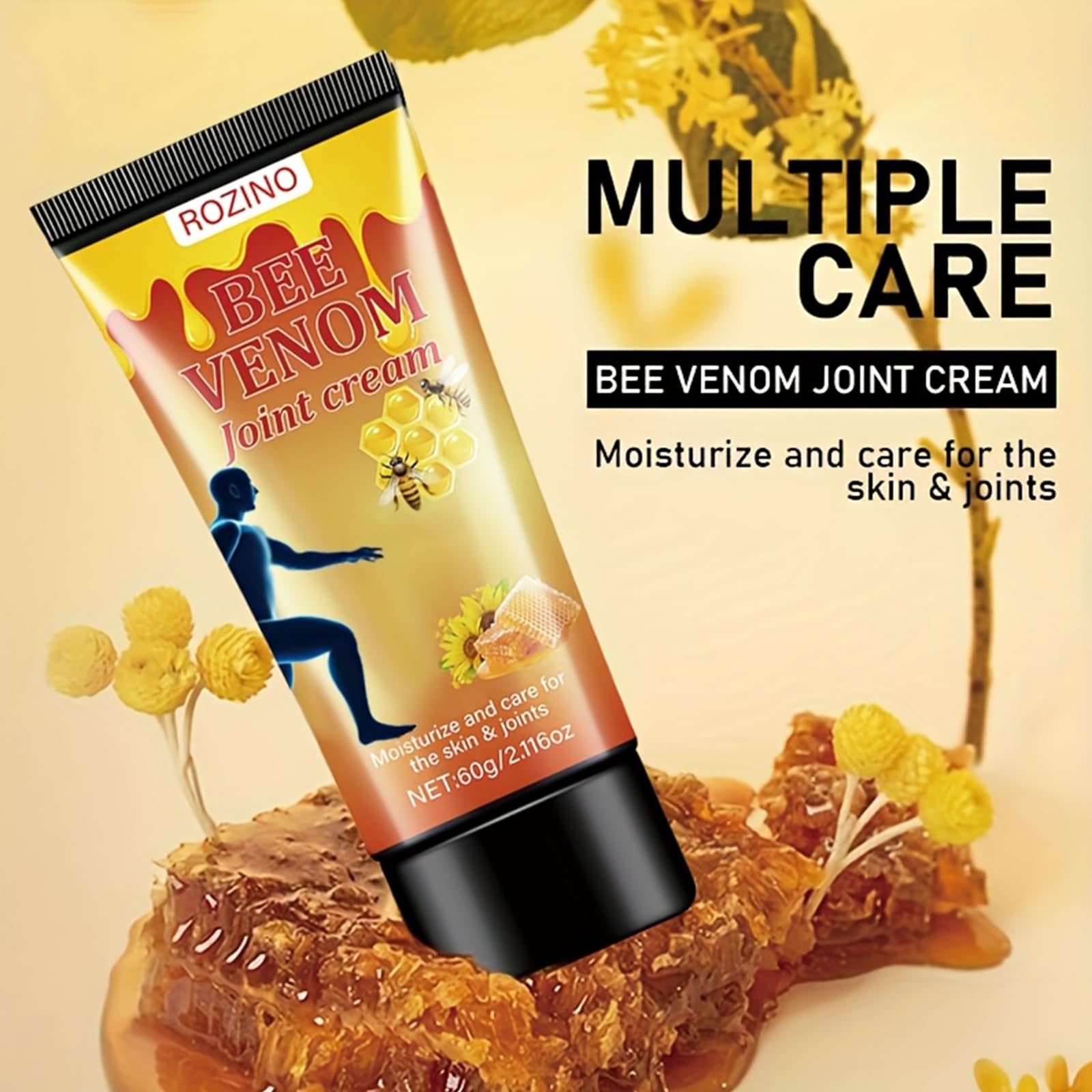 xiaoks 2PACK Bee Venom Joint Cream, 60g - Natural Bee Venom Infused Formula for Intensive Joint Support, Deep Skin Moisturization, Daily Care to Nourish Skin and Promote Joint Comfort (2) xiaoks Au supplements