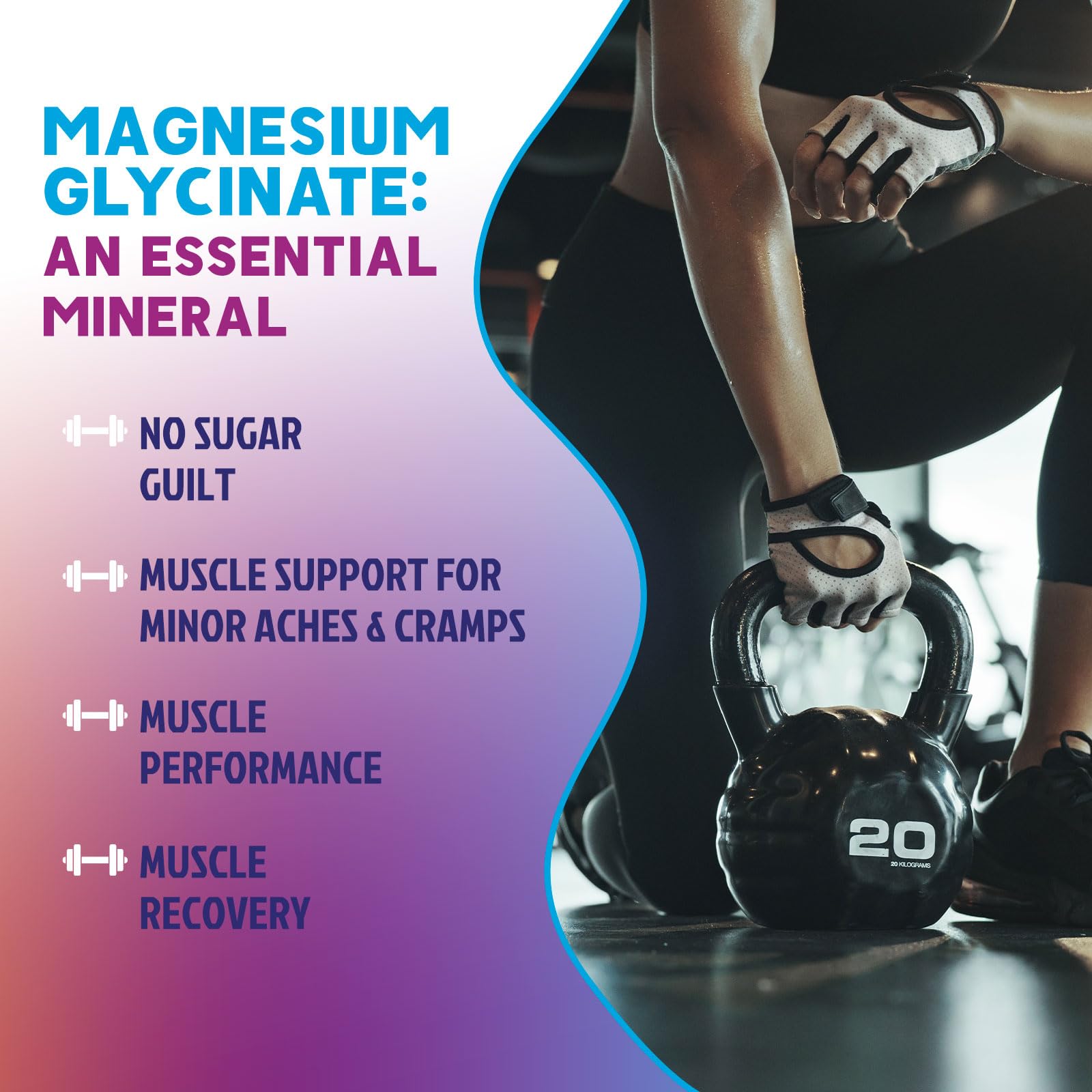 Magnesium Glycinate Gummies - Sugar Free - 100% Chelated Magnesium Gummy Supplement for Max Absorption - for Sleep Support & Heart, Muscle & Bone Health - Gentle on Stomach, Grape Flavor - 60 Gummies Nature's Peak Au supplements