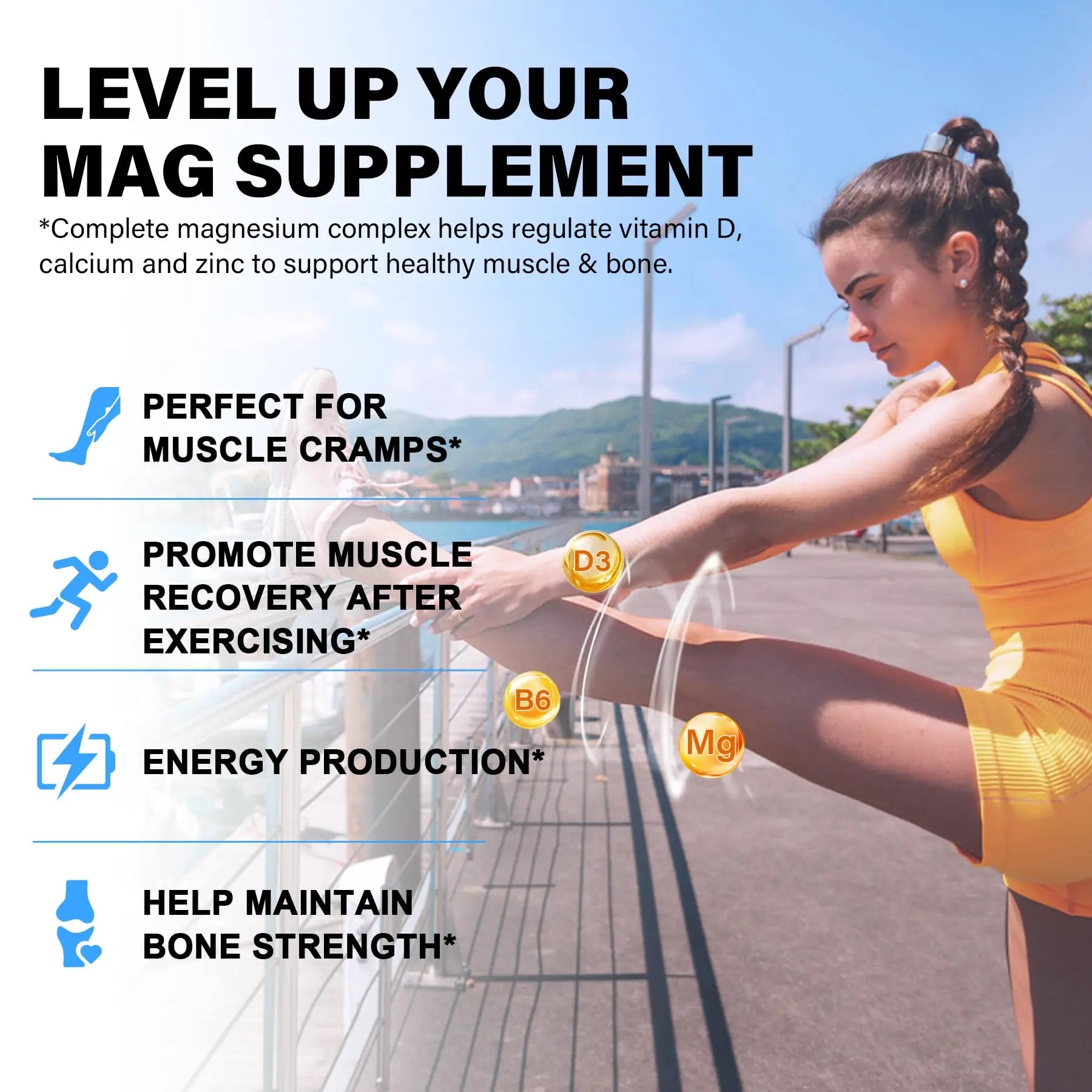 Magnesium Complex Supplement 8 Forms, 500mg Magnesium Glycinate, Malate, Citrate, High Absorption Mg for Calm, Sleep, Mood & Healthy Muscle, Pack of 2, Total 120 Vegan Capsules EnvyCure Au supplements