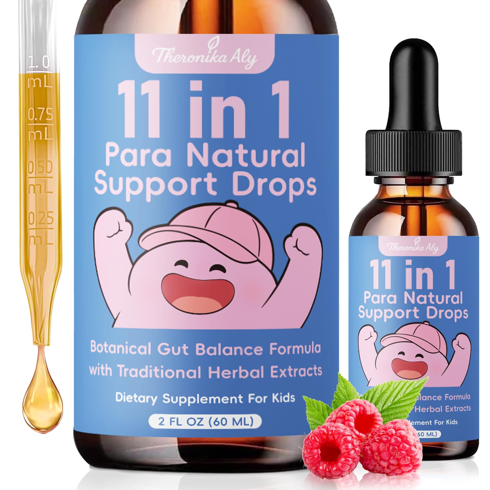 Theronika Aly Parasite Cleanse for Humans & Kids – Advanced Herbal Blend with Black Walnut, Wormwood, Clove, Digestive & Gut Balance Support, Alcohol-Free Liquid Drops, 30 Servings Theronika Aly Au supplements