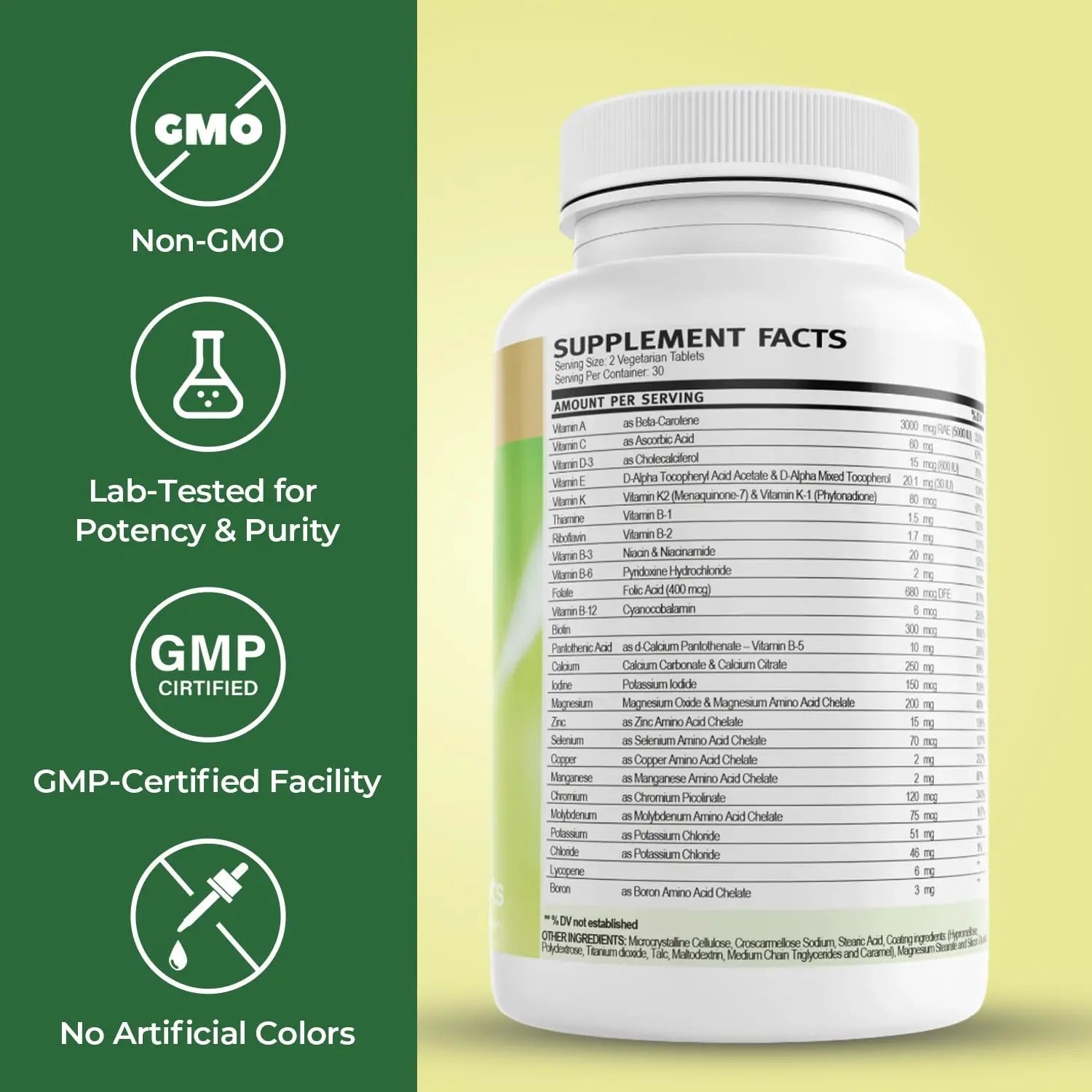 VitalRemedyMD Daily2Tab - All You Need Multivitamin Plus Multimineral Formula. 26 Essential Nutrients for Women and Men, 60 Tablets VitalRemedyMD Au supplements