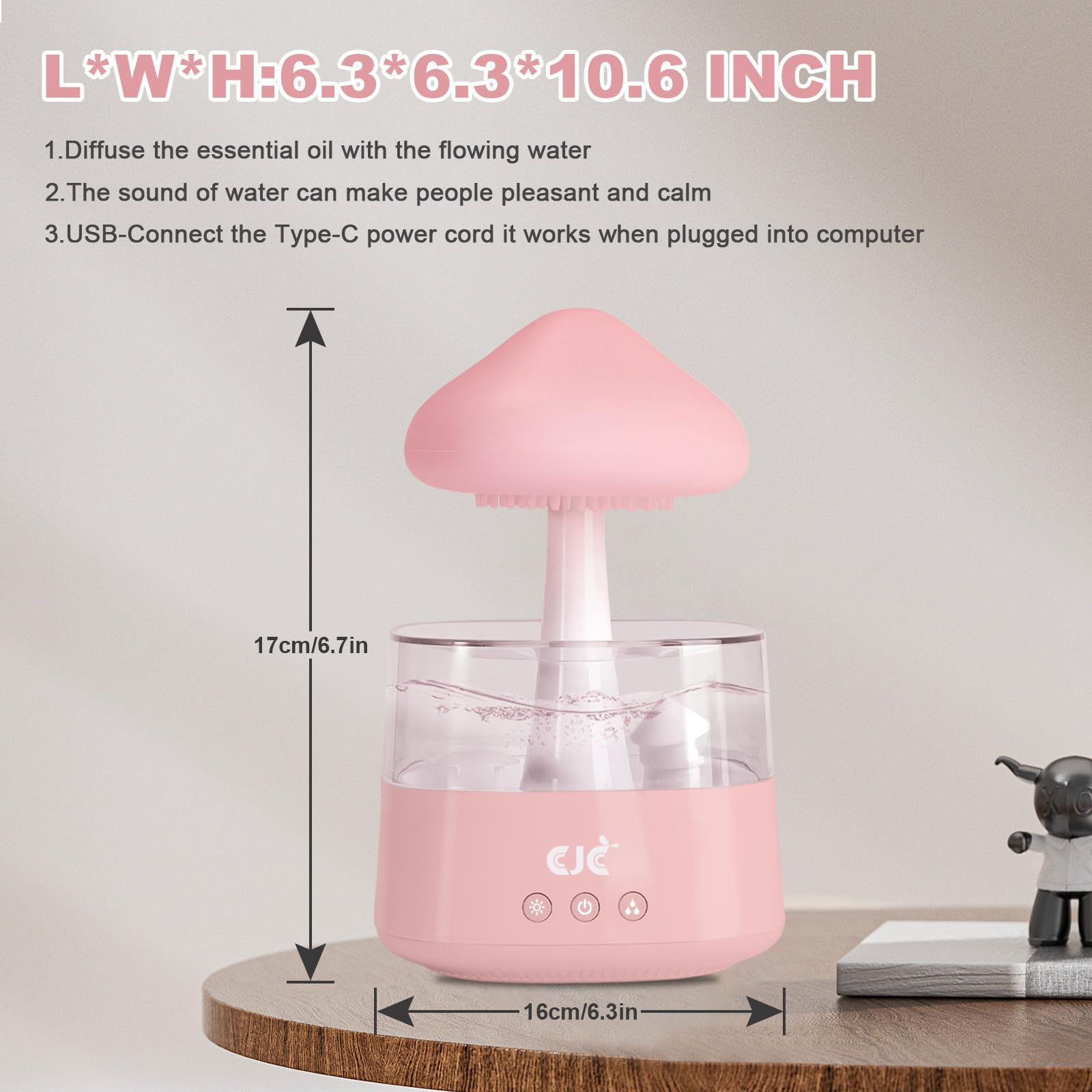 Humidifiers for Bedroom, 7 Color-Changing Led Night Lights, Aromatherapy Essential Oil cjc Au supplements