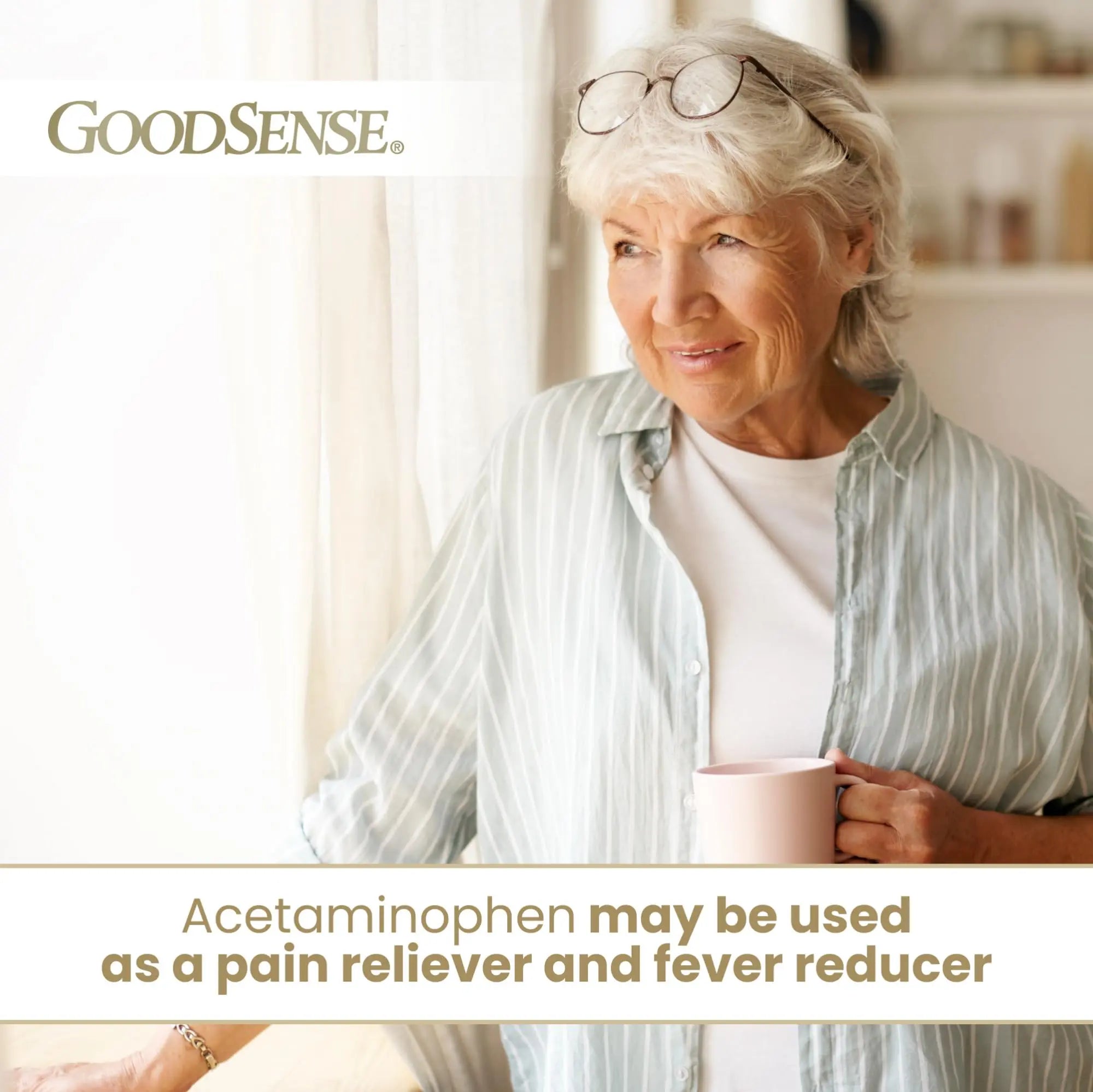 GoodSense Extra Strength Pain Relief - Acetaminophen Caplets 500 mg - Headache, Muscle Ache, Arthritis Relief, 100 Count GoodSense Au supplements
