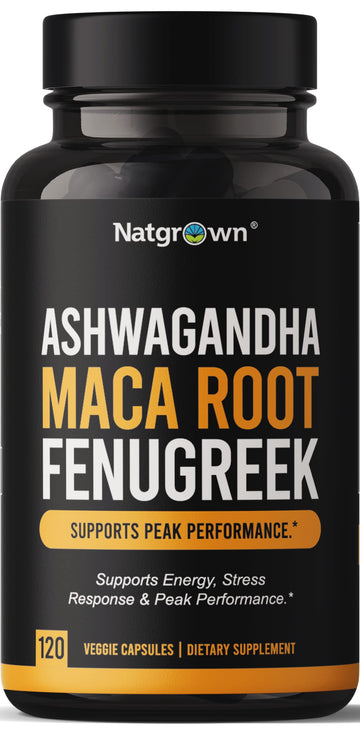 Natgrown Ashwagandha Maca Root Fenugreek Extract Capsules Supplement Natgrown Au supplements