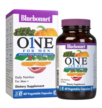Bluebonnet Nutrition Men’s One Vegetable Capsule, Whole Food Multiple, K2, Organic, Energy, Vitality, Non-GMO, Gluten, Soy & Milk Free, Kosher, 3 Month Supply, 90 Count BlueBonnet Au supplements