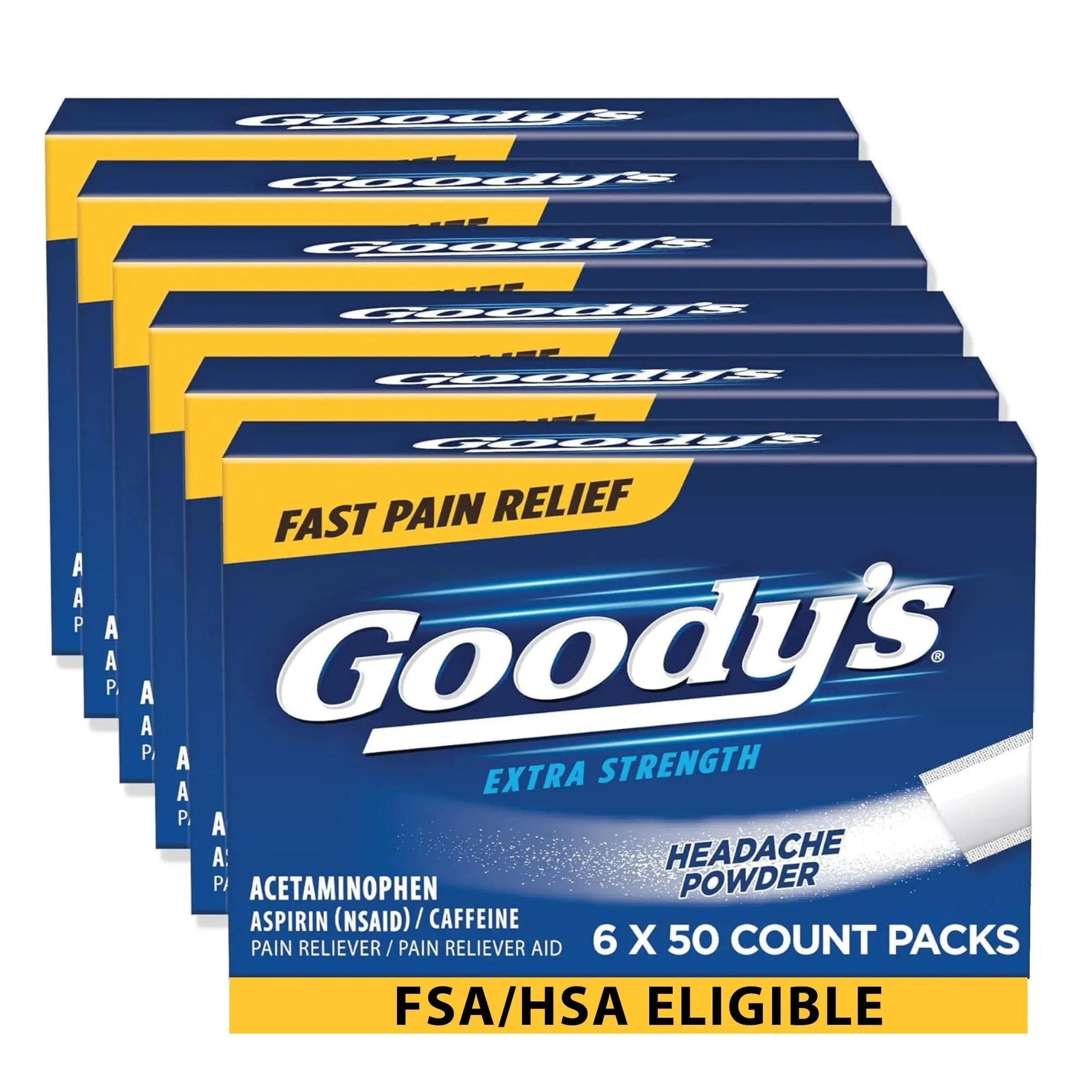 Goody's Extra Strength Headache Powders 50 ea (Pack of 6) Goody's Au supplements