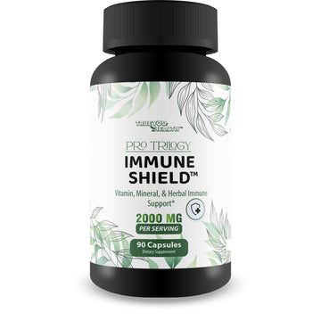 Pro Trilogy Immune Shield - Our Best Immune Support Supplement - Immune Support Capsules - Immune Boost Pills - Our Best Immune Pills Nature Vitamin D Zinc C Best Immune Support Vitamins True You Health Au supplements