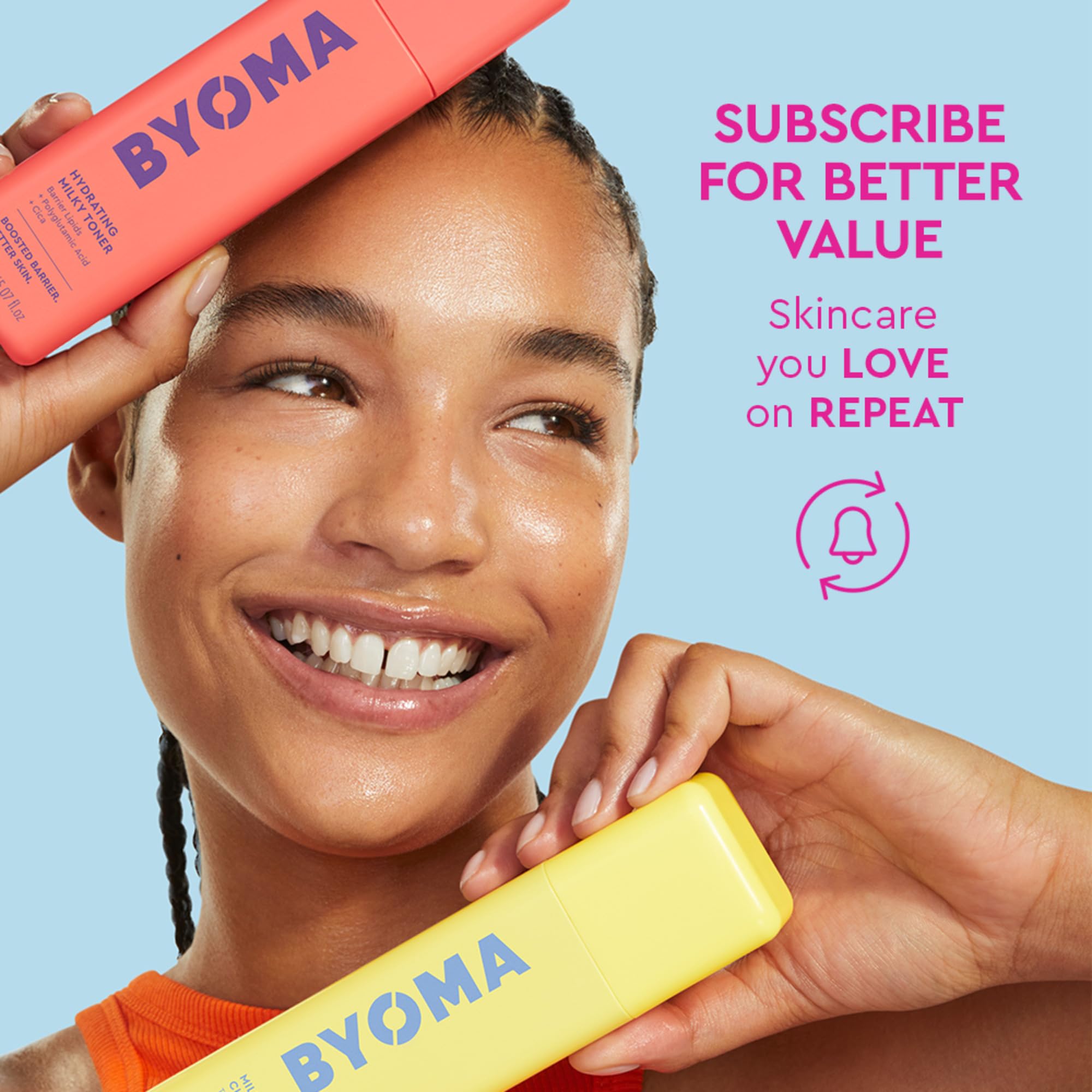 BYOMA Balancing Face Mist - pH Balanced Face Toner with Ceramides, Probiotics & Allantoin - Alcohol Free Toner Spray - Balance