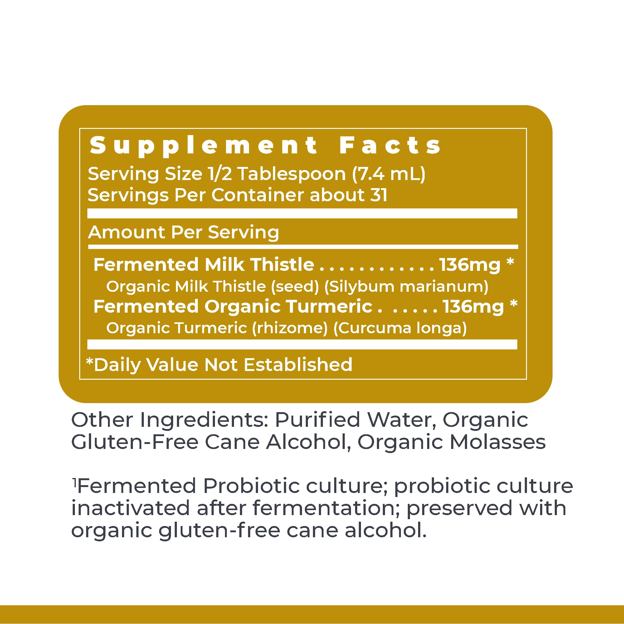 Premier Research Labs Liver-ND - Liver Cleanse, Milk Thistle Extract, Milk Thistle Liquid Drops, Tincture Supplement Fermented with Probiotics, with Antioxidants, Turmeric, 8 Fl Oz Bottle Premier Research Labs Au supplements