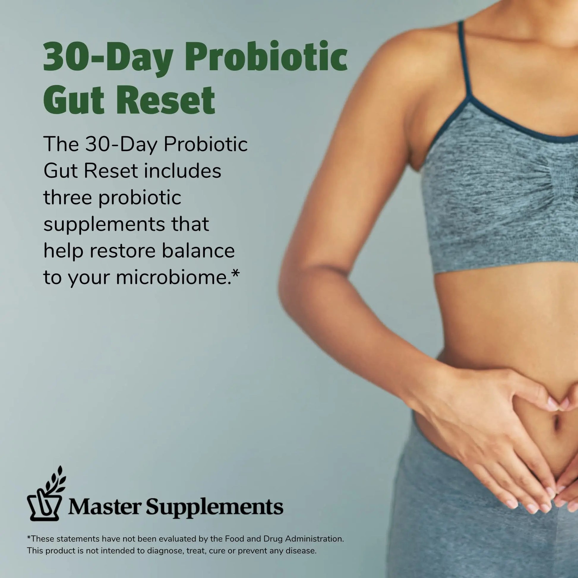 Master Supplements 30-Day Probiotic Gut Reset - Includes Theralac (30 ct.), TruBifido (30 ct.) & TruFlora (30 ct.) - Supports Optimal Gut Health - Gluten Free THERALAC Au supplements