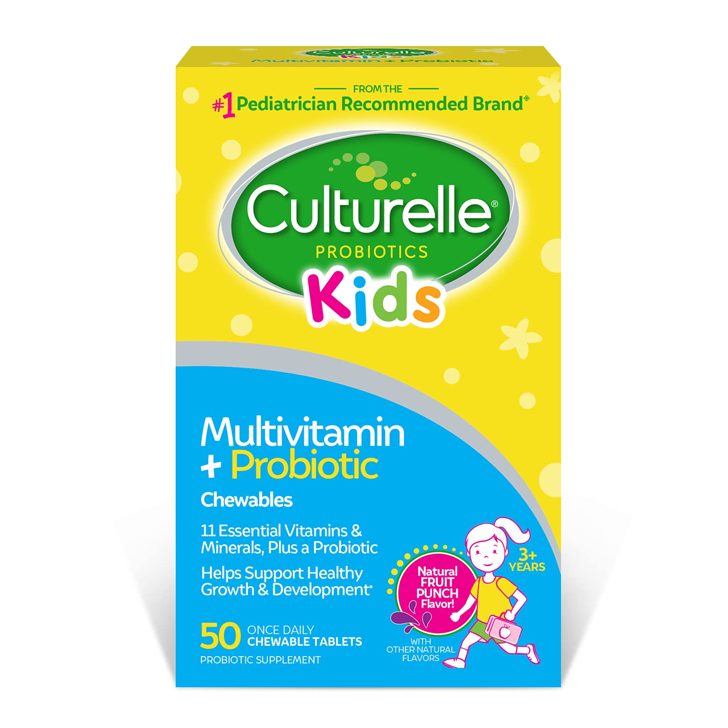 Culturelle Kids Complete Chewable Multivitamin + Probiotic For Kids, Ages 3+, 50 Count, Digestive Health, Oral Health & Immune Support Culturelle Au supplements