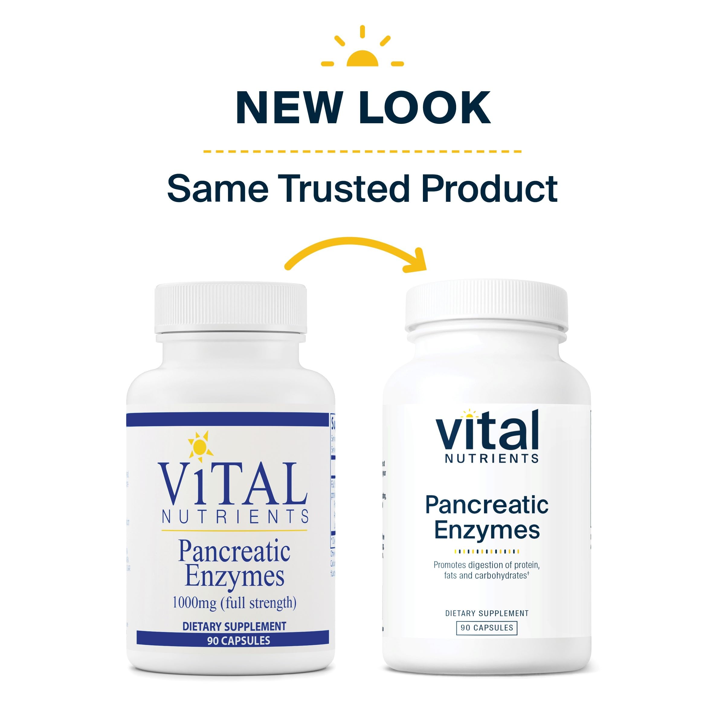 Vital Nutrients Pancreatic Enzymes 1000mg (Full Strength) | Pancreatin Digestion Supple Vital Nutrients Au supplements