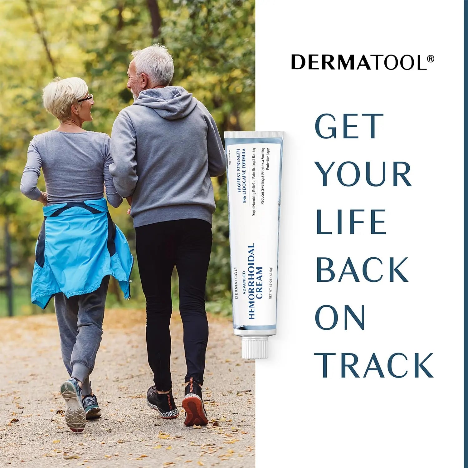 Hemorrhoid Treatment - Advanced Hemorrhoid Cream 5% Lidocaine & Phenylephrine - Hemorrhoid Shrinking Treatment - Rapid Relief of Pain, Swelling, Bleeding, Itching and Burning - Fissure & Hemorrhoids DERMATOOL Au supplements