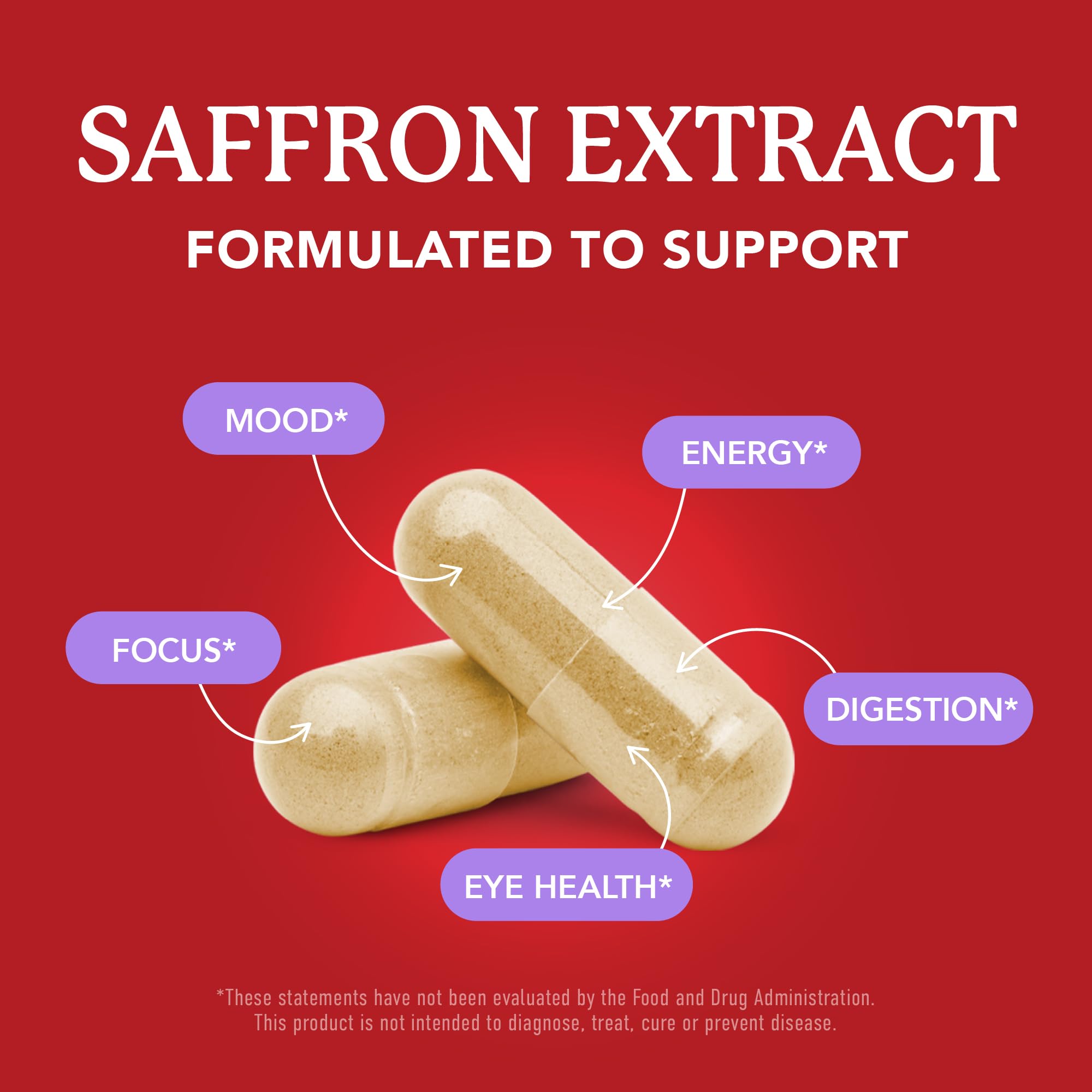 Saffron Supplements 88.5mg | 3-Month Supply | Pure Saffron Extract Capsules for Mood, Focus, Eye Health & Energy Balance Support | Crocus Sativus Extract | Gluten-Free & Non-GMO | 90 Capsules SMNutrition Au supplements