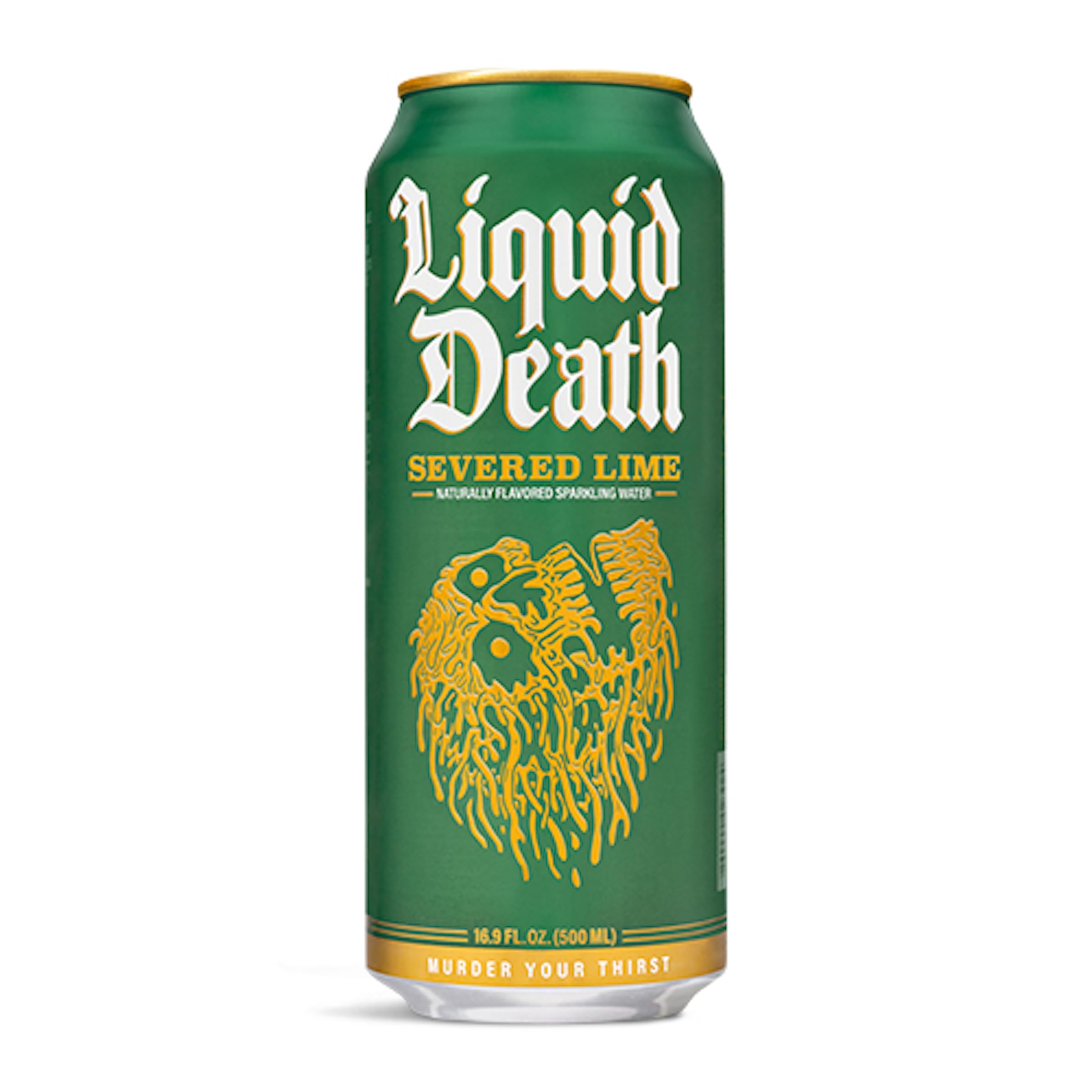 Liquid Death Flavored Sparkling Water with Agave, Severed Lime, 16.9 oz Tallboys (12-Pack) Liquid Death Au supplements