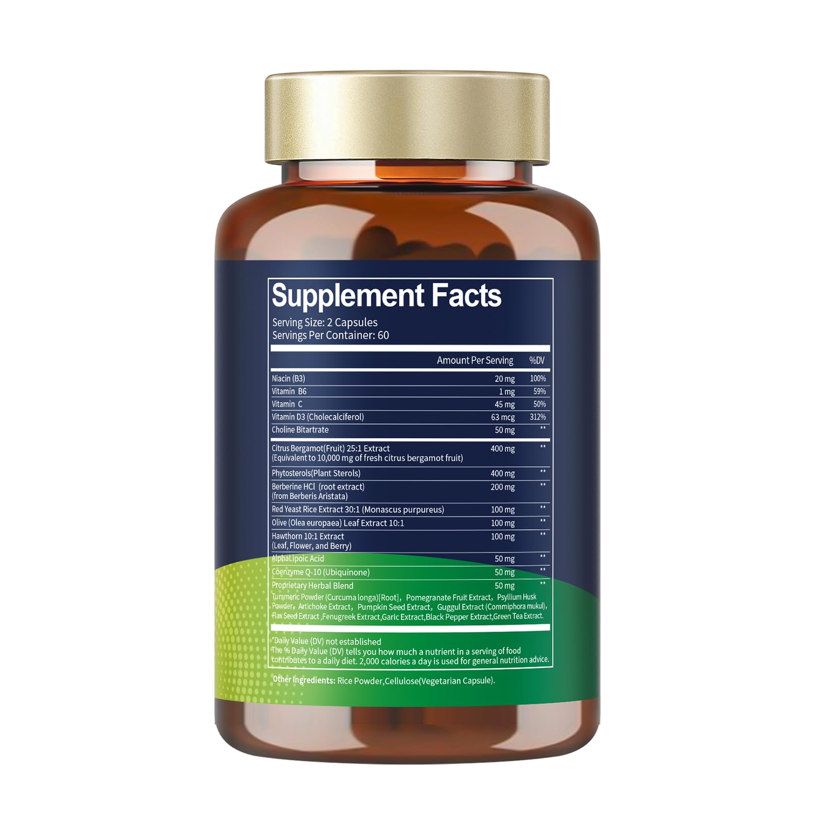 Citrus Bergamot Supplement for High Cholesterol - Italian Citrus Bergamot & Plant Sterols Stanols Natural Way to Balance Cholesterol Level, Cholesterol Lowering Supplements, Vegan, Non-GMO, 120 Counts Totaria Au supplements