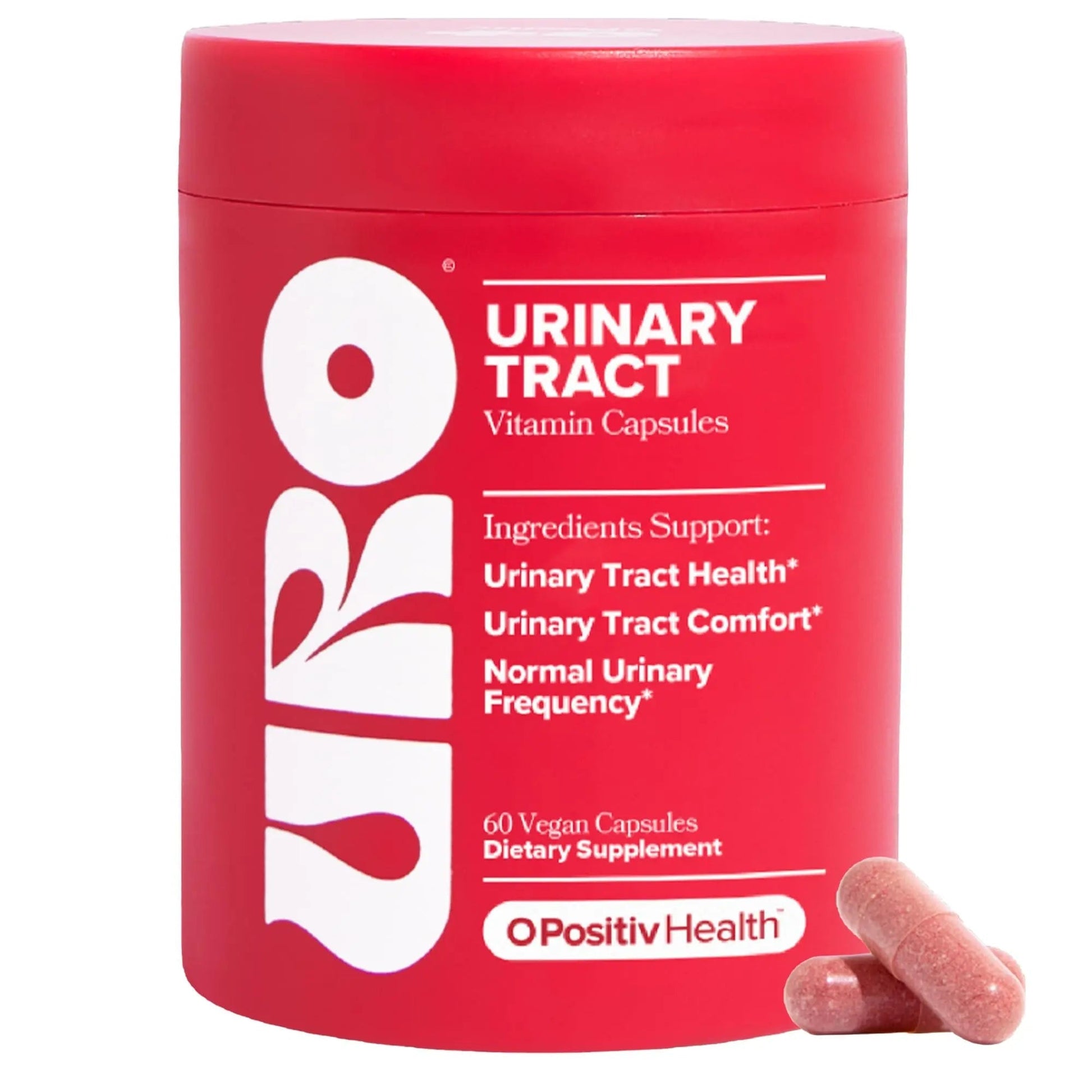 O Positiv URO Urinary Tract Health Supplement for Women, 60 Count (Pack of 1) - Urinary Support Vitamins with Pacran Complete Cranberry Extract, D-Mannose, & Vitamin C - Vegan & Gluten-Free O Positiv Au supplements