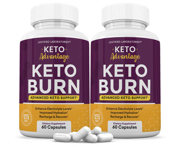(2 Pack) Keto Advantage Keto Burn Pills 1275MG New & Improved Formula Contains Apple Justified Laboratories Au supplements